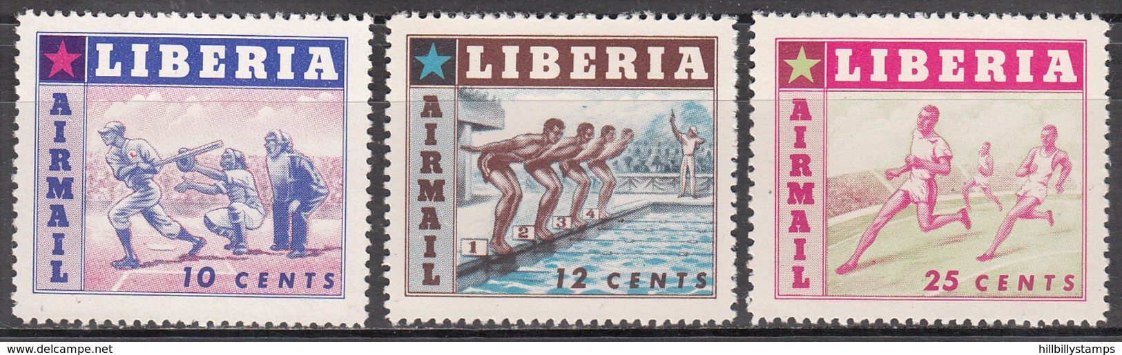 LIBERIA     SCOTT NO. C88-90    MINT HINGED    YEAR  1955 - Liberia