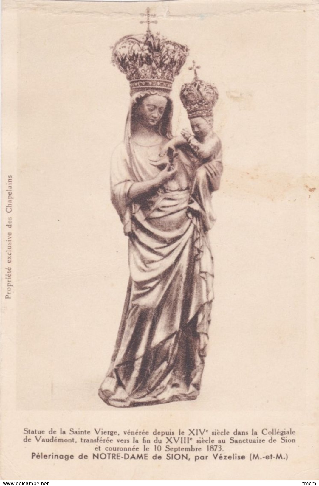 Saxon-Sion, Statue à L'intérieur De La Basilique - Autres & Non Classés