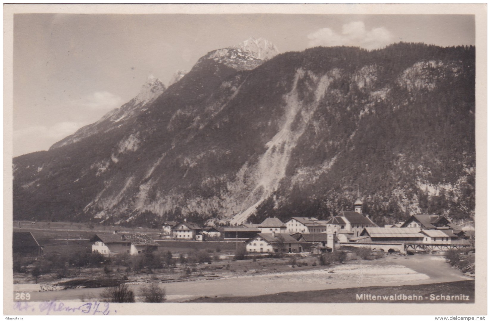 Mittenwaldbahn - Scharnitz (269) * 13. 6. 1938 - Scharnitz