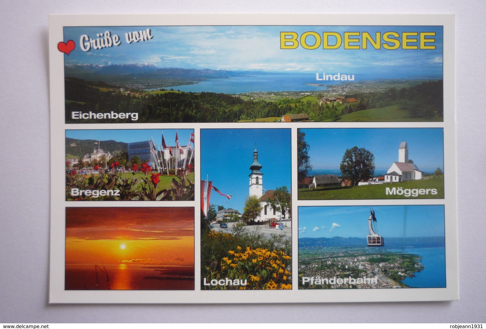 Orte Am Bodensee Und Dreilanderblick(osterreich,schweiz,deutschland)eichenberg-lindau-bregenz-lochau-moggers-pfanderbaha - Sonstige & Ohne Zuordnung