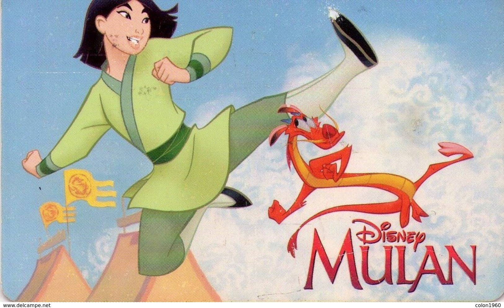 ARGENTINA. DISNEY. Mulán Y Mushu. 1998-05. AR-TLF-F104A. (269) - Disney