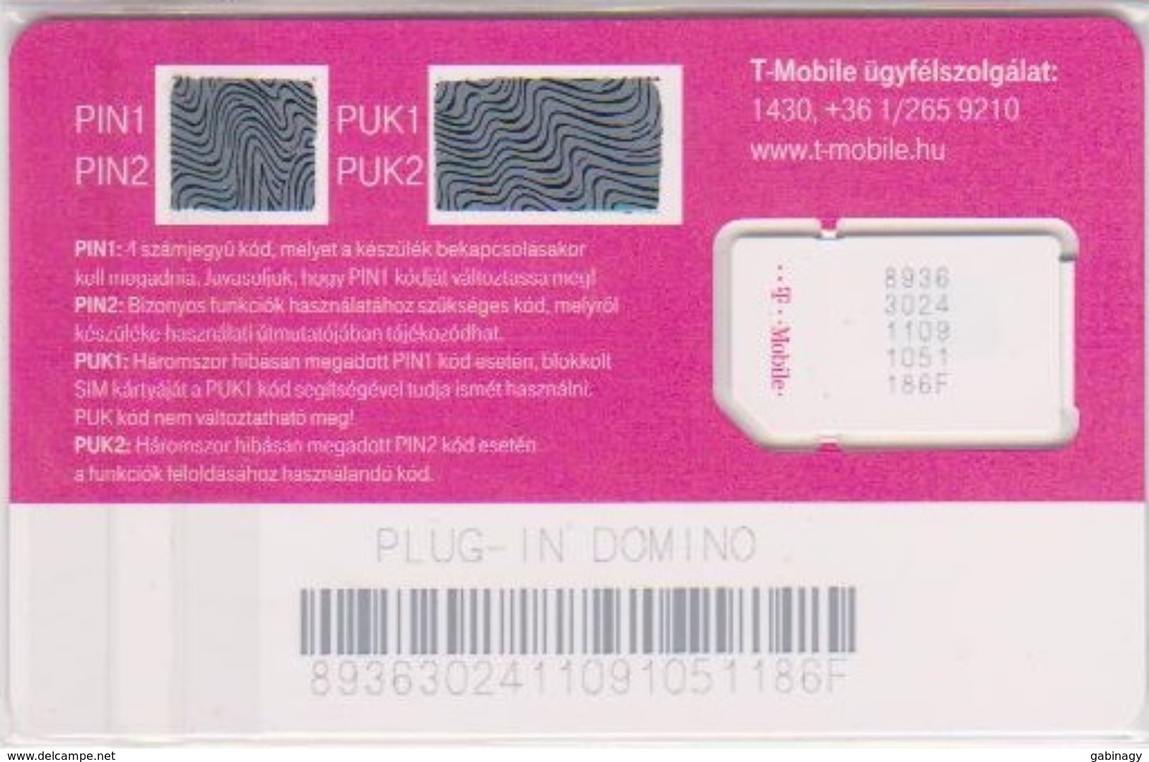 GSM - HUNGARY - T-MOBILE - PLUG-IN DOMINO - USED - Hungary