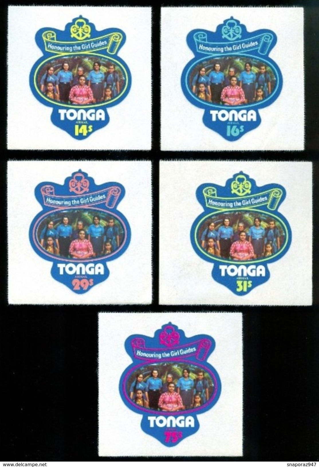 1974 Tonga Lady Baden Powell Girls Guides Scout Scouting Adhesives MNH** E19 - Ongebruikt