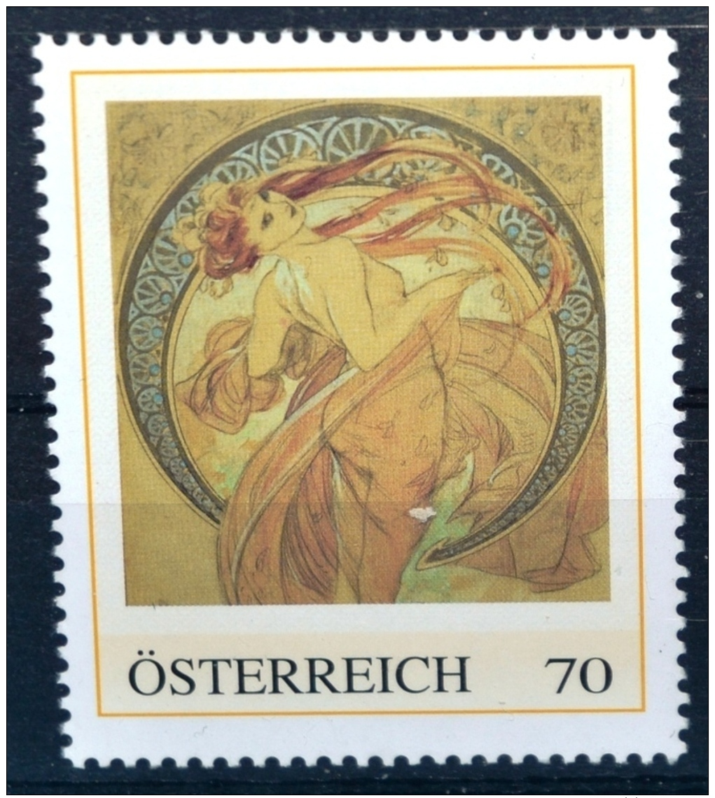 Die Vier Künste - Der Tanz 1898, Tanzen, Alfons Mucha, Jugendstil, Art Nouveau, PM AT 2012 ** (e651) --- Free SHIPPING W - Sonstige & Ohne Zuordnung