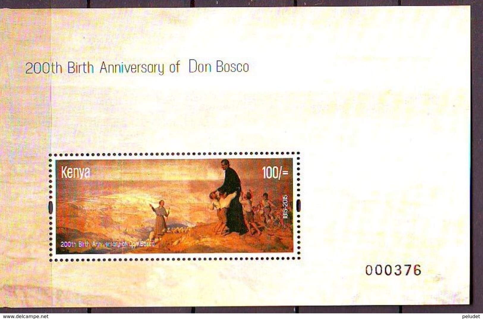 2015 The 200th Anniversary Of The Birth Of Giovanni Bosco, 1815-1888 Minisheet Mint ** - Kenia (1963-...)