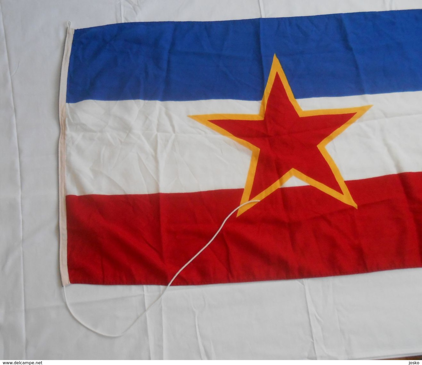 YUGOSLAVIA - Original Vintage Communist Flag * LARGER SIZE * Drapeau Flagge Bandiera Yougoslavie Jugoslawien Jugoslavia - Drapeaux