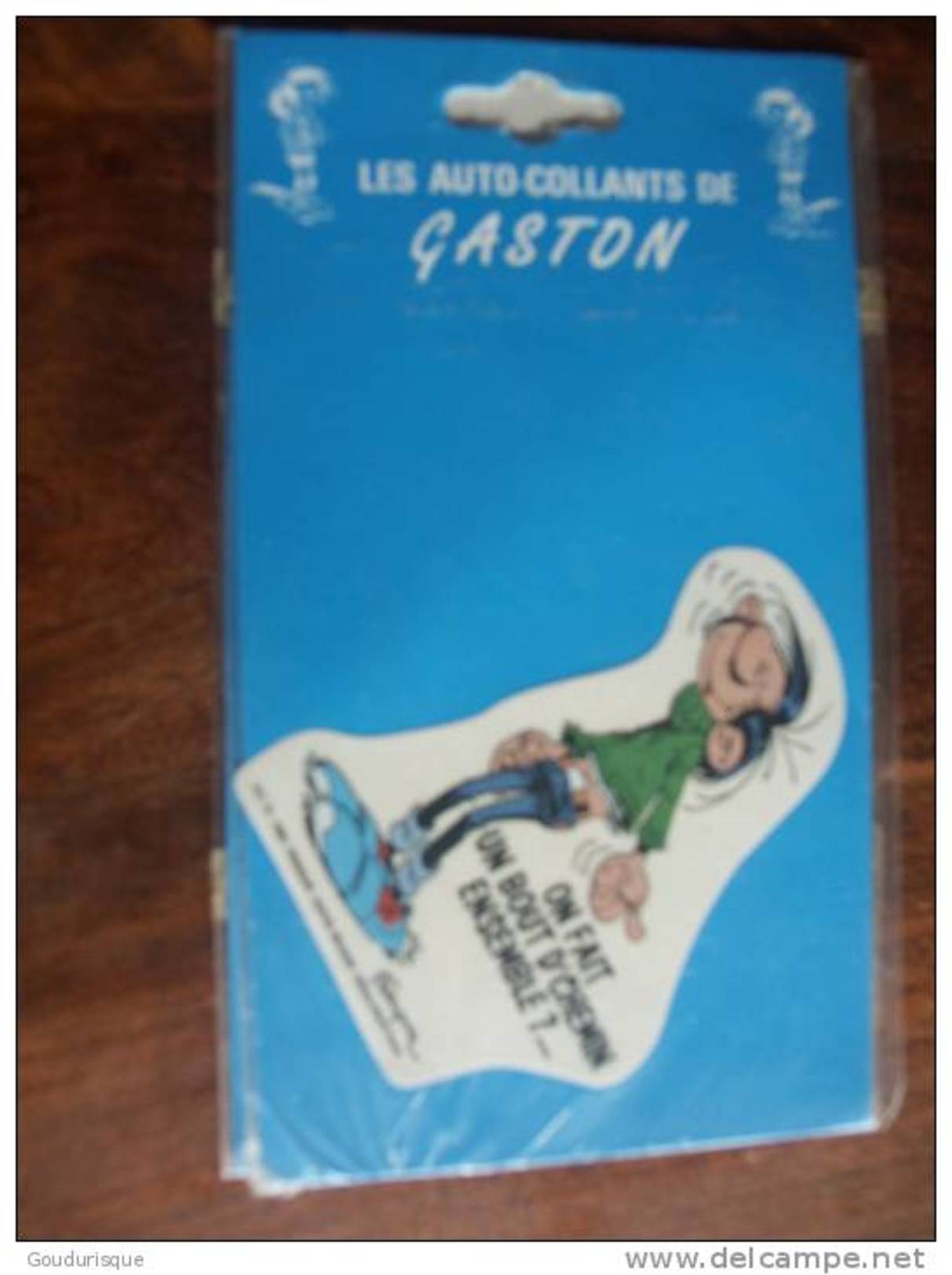 GASTON LAGAFFE  AUTOCOLLANT GASTON ON FAIT UN BOUT DE CHEMIN ENSEMBLE   FRANQUIN - Gaston