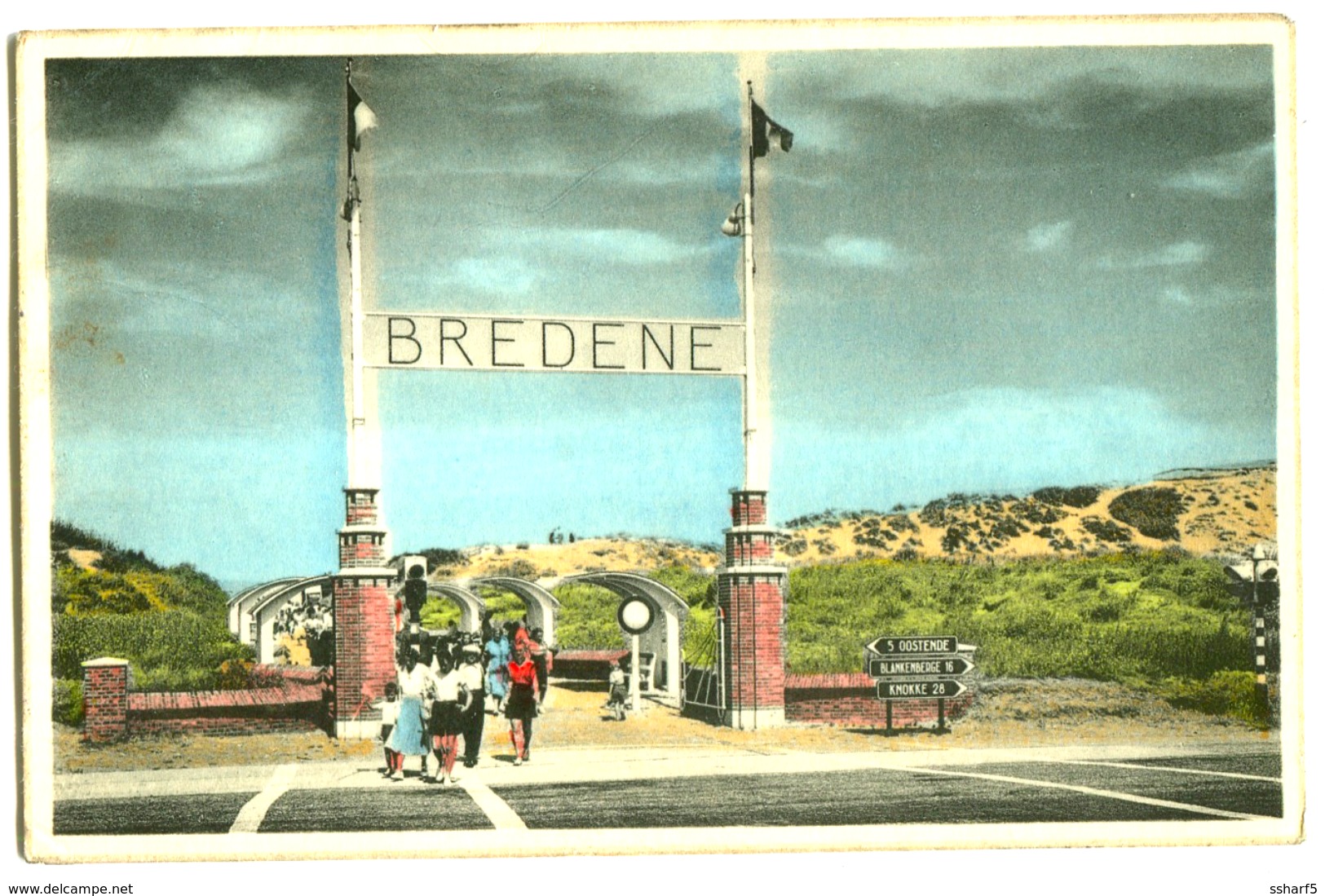 Bredene Breedene S/Mer A/Zee Colour Photo Card 1960 - Bredene
