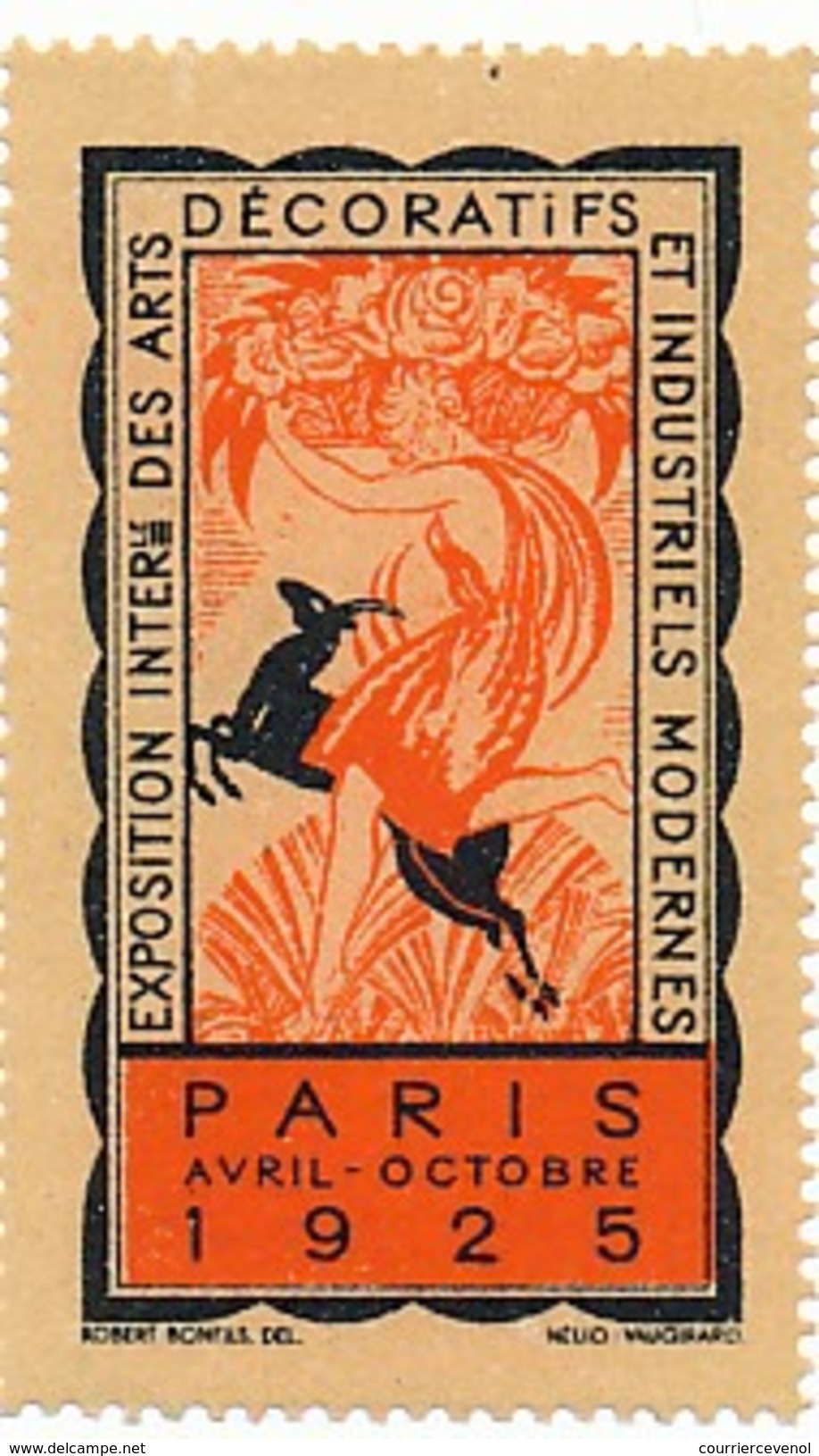Exposition Internationale Des Arts Décoratifs Modernes - Paris 1925 - 3 Vignettes - Autres & Non Classés
