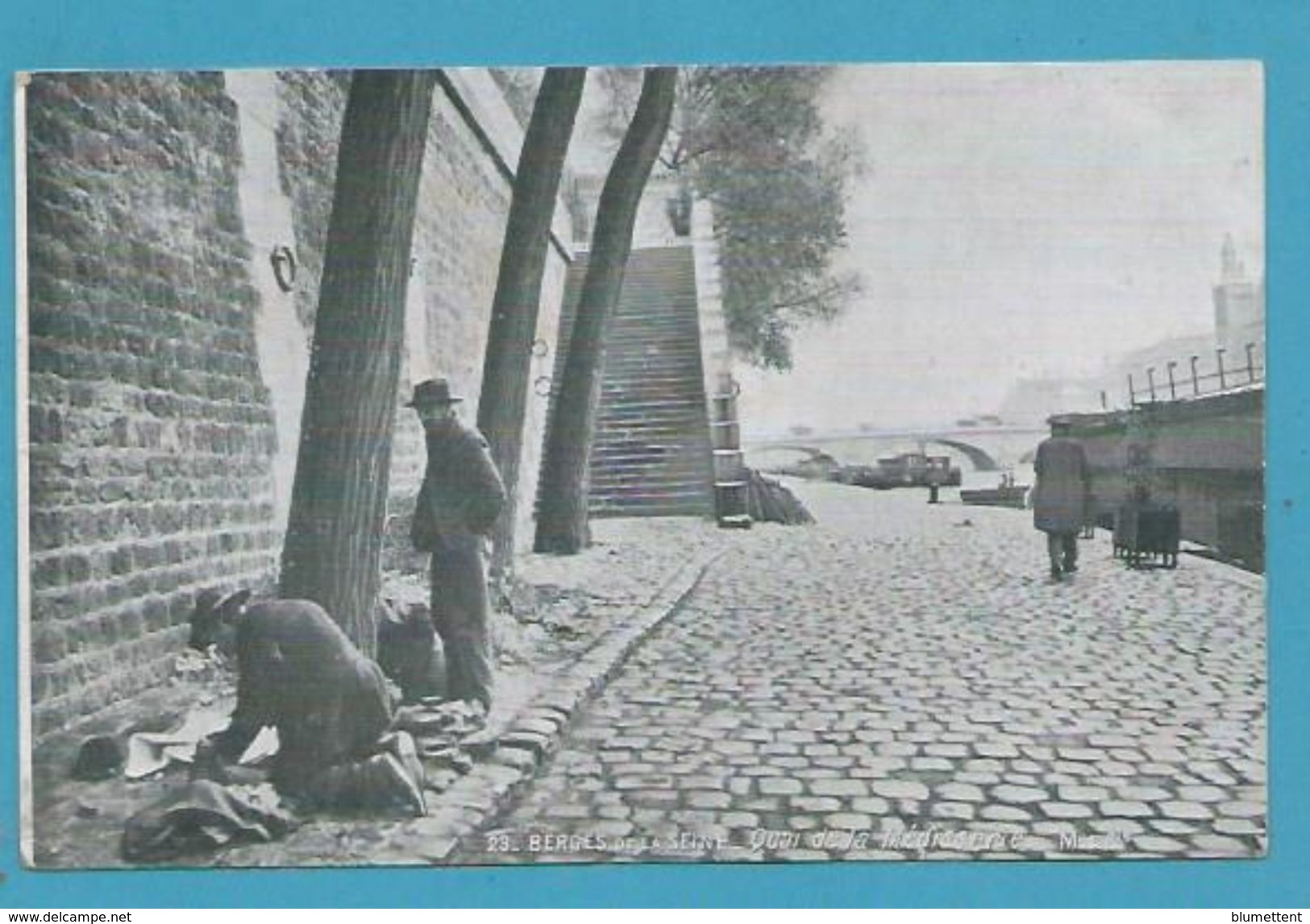 CPA 23 LES BERGES DE LA SEINE Quai De La Mégisserie PARIS - La Seine Et Ses Bords