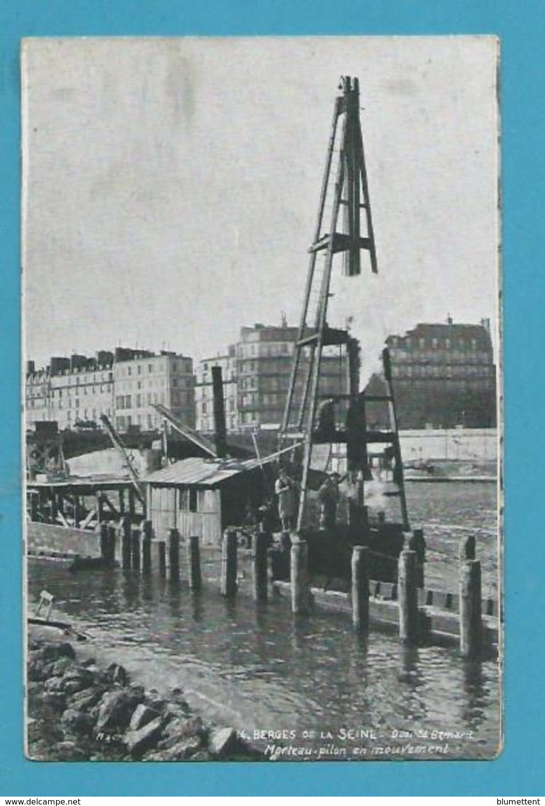 CPA 14 LES BERGES DE LA SEINE Marteau Pilon En Mouvement Quai St Bernard PARIS - De Seine En Haar Oevers