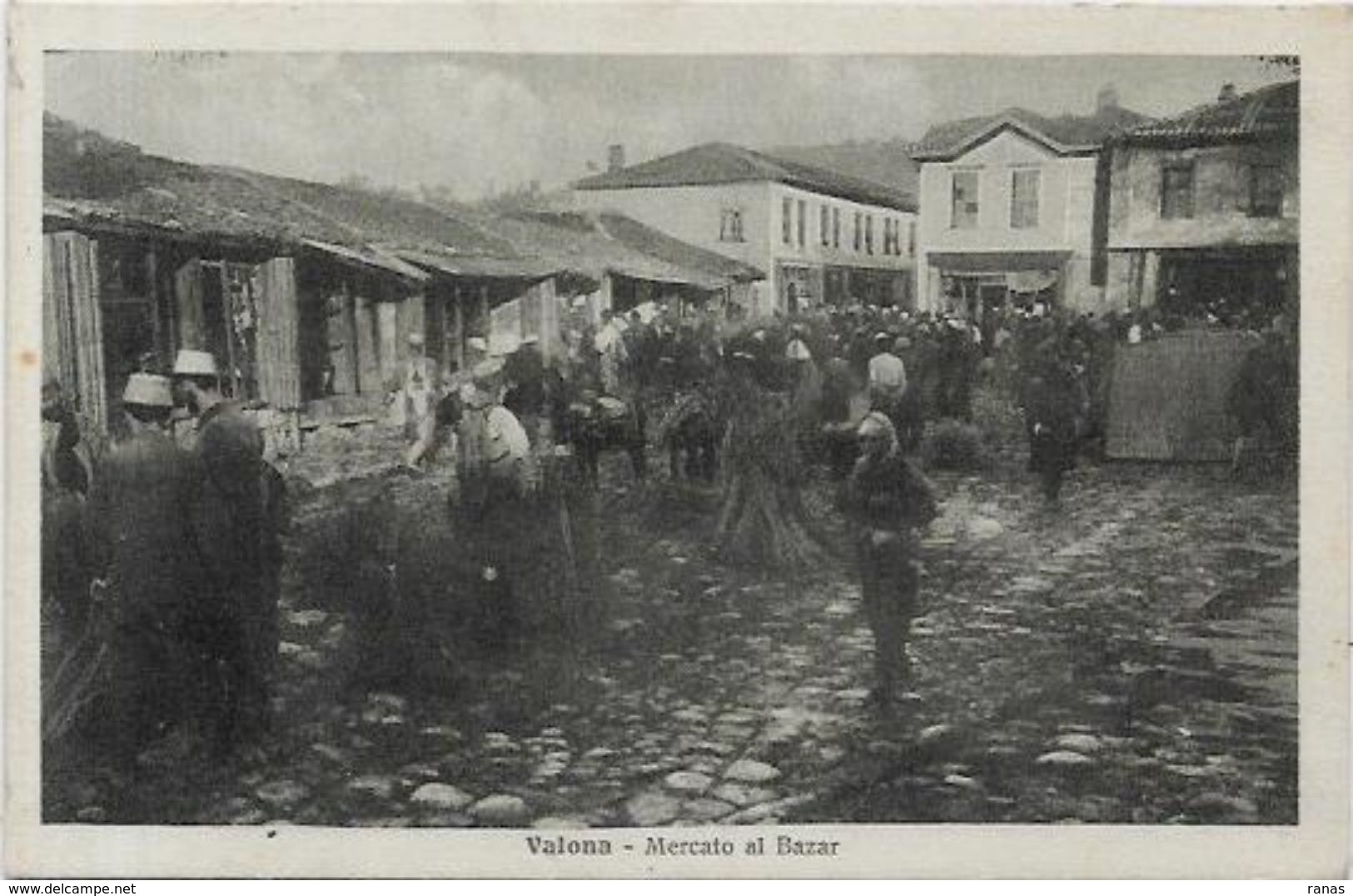 CPA Albanie Albania Valona Non Circulé Bazar Marché - Albanie