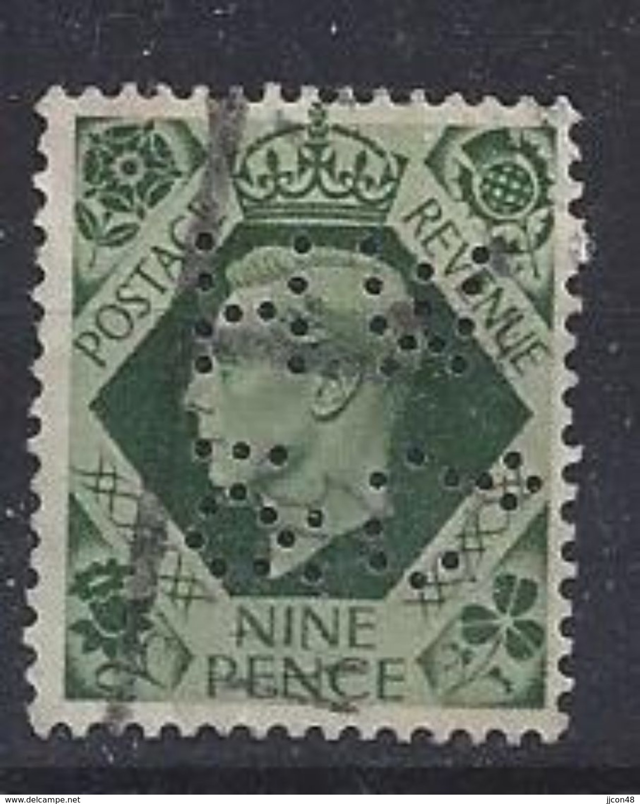 GB 1937  KG VI. 9d (o)  SG.473. Mi.209. (perfin.HW &Co) - Perfins