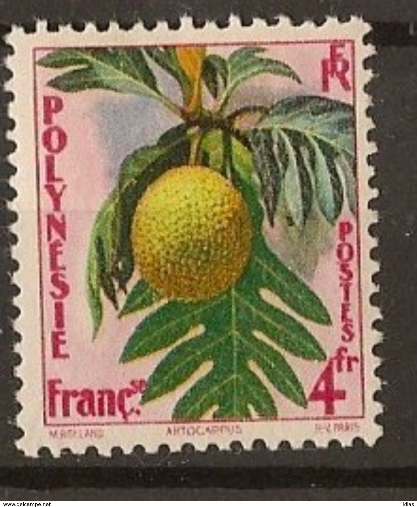 FRENCH POLYNESIA 1959, Definitive, Fruit - Unused Stamps