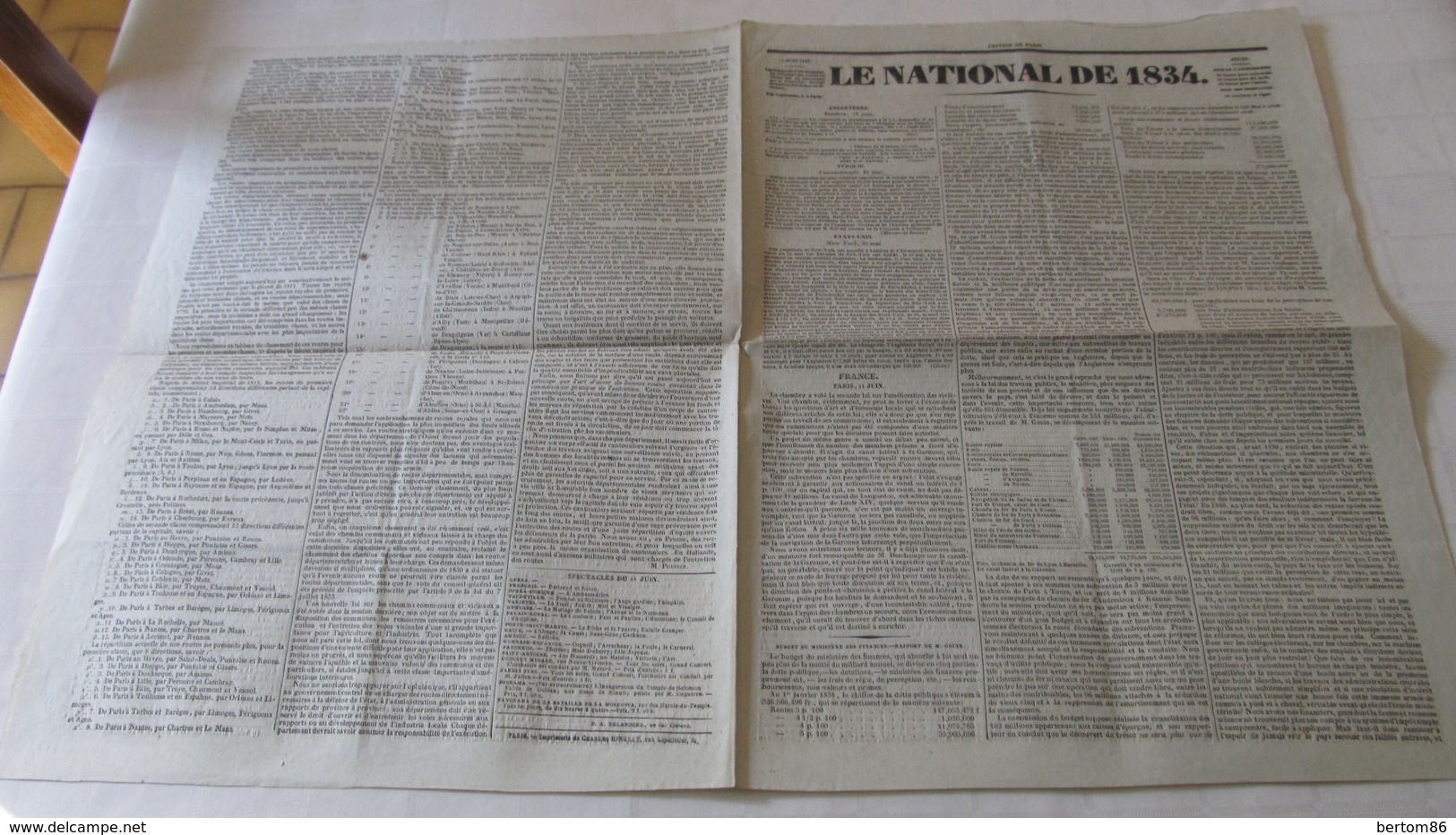 LOUPS , LOUVES , LOUVETEAUX , SANGLIERS , RENARDS..etc.. TUES EN FRANCE PENDANT LA CAMPAGNE 1835-1836 ( LE NATIONAL ) - 1800 - 1849