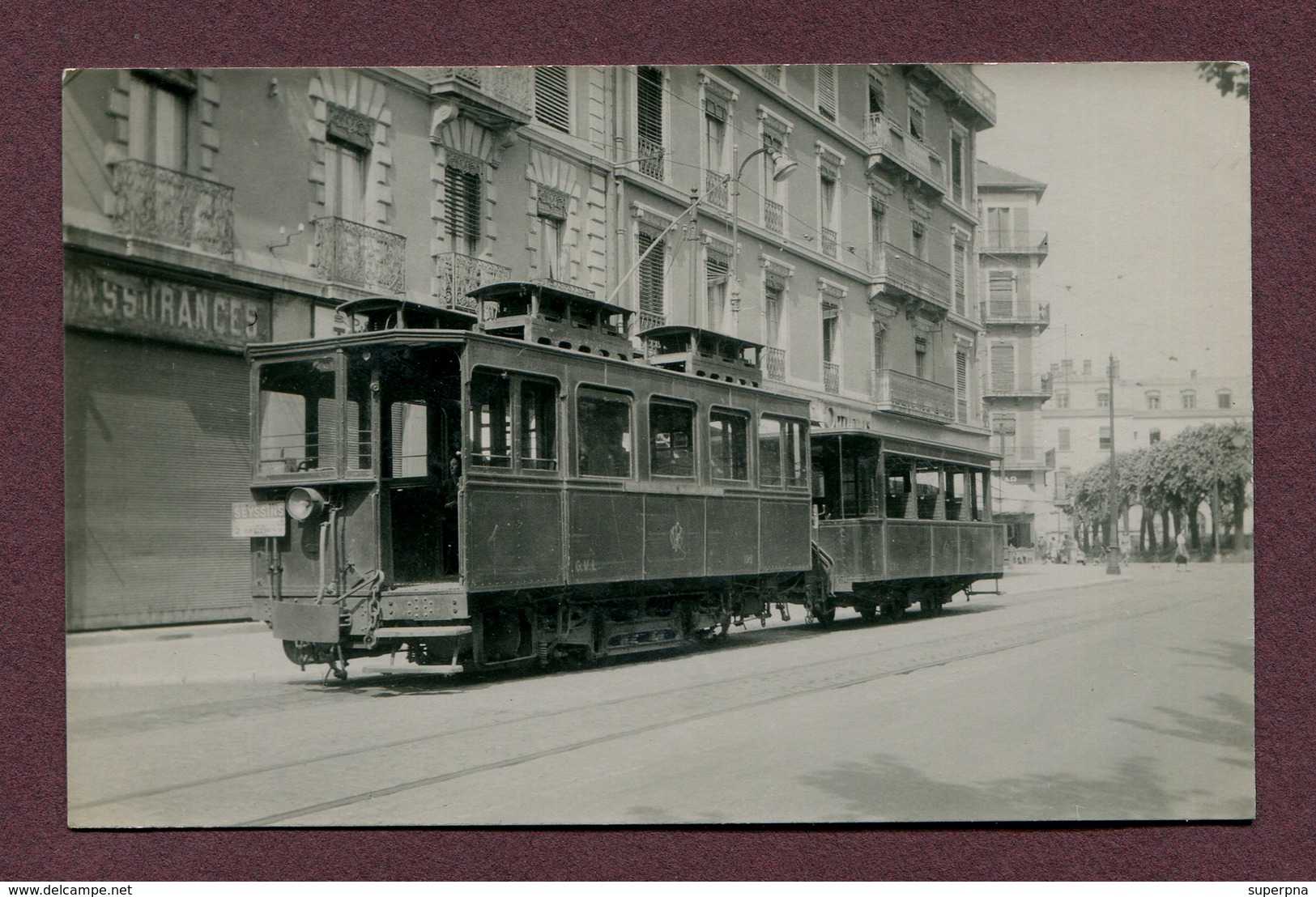 GRENOBLE  (38) : " LE TRAMWAY - Ligne De VILLARD-DE-LANS "  (Carte-photo) - Grenoble