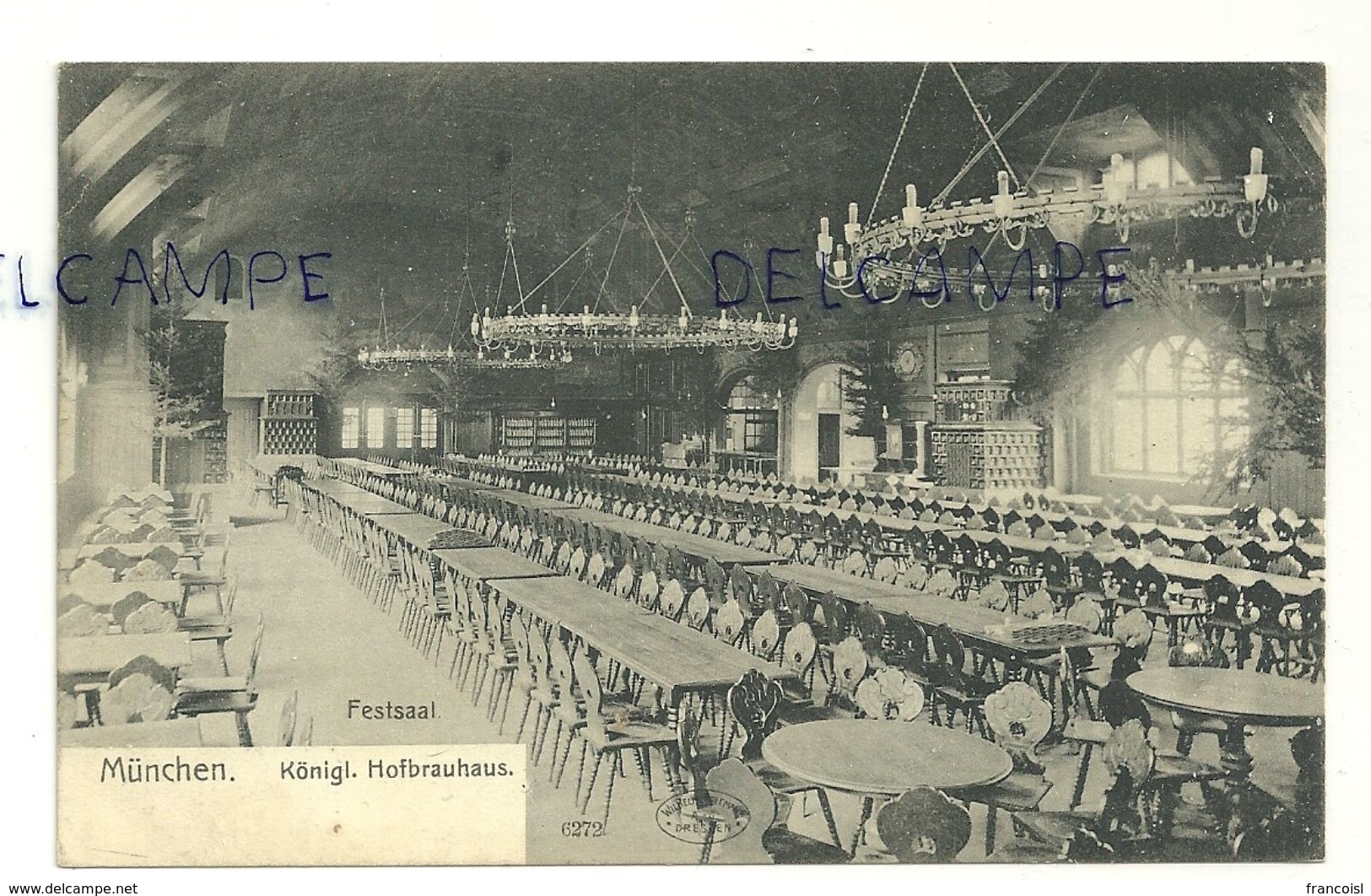 Allemagne. München. Munich. Königl. Hofbrauhaus. Feestsaal. Salle Des Fêtes. 1907 - Muenchen