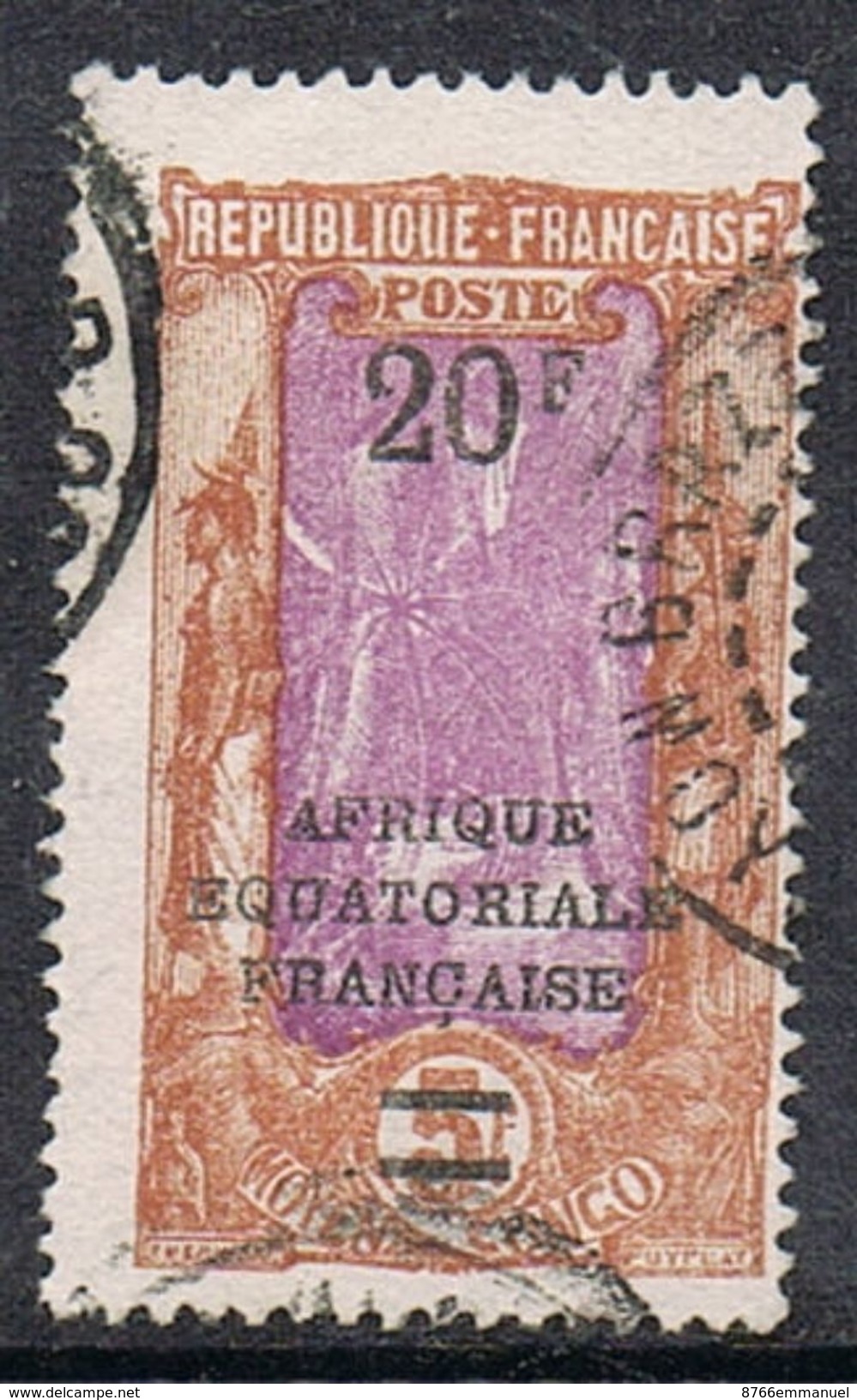 CONGO N°105a  Variété Sans Point Après "F" - Used Stamps