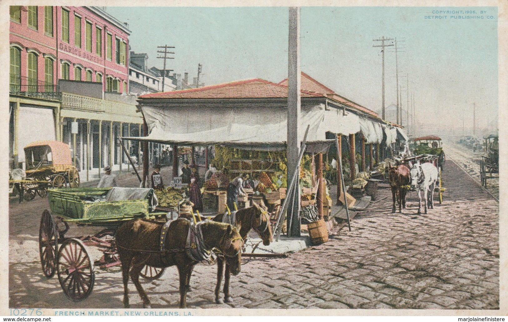 NEW ORLEANS, LA. - French Market. Detroit Publishing Co, 1906. N° 10276 - New Orleans