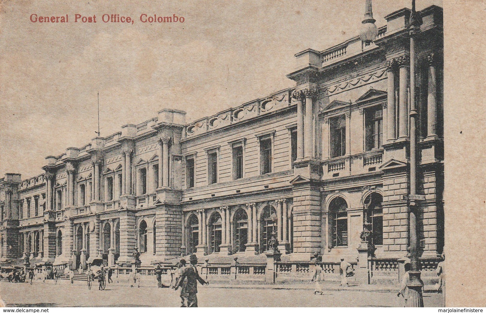 CPA Sri Lanka - Colombo.- General Post Office. M. B. Uduman's Copyright N° 31 - Sri Lanka (Ceylon)