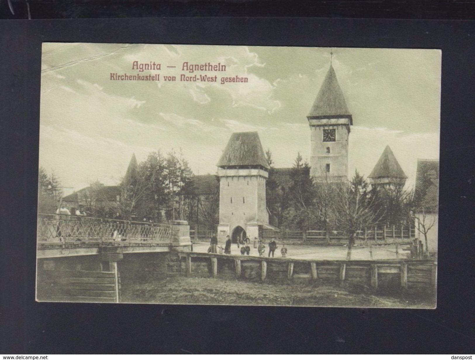 Romania PPC Agnita Fortress 1927 - Roumanie