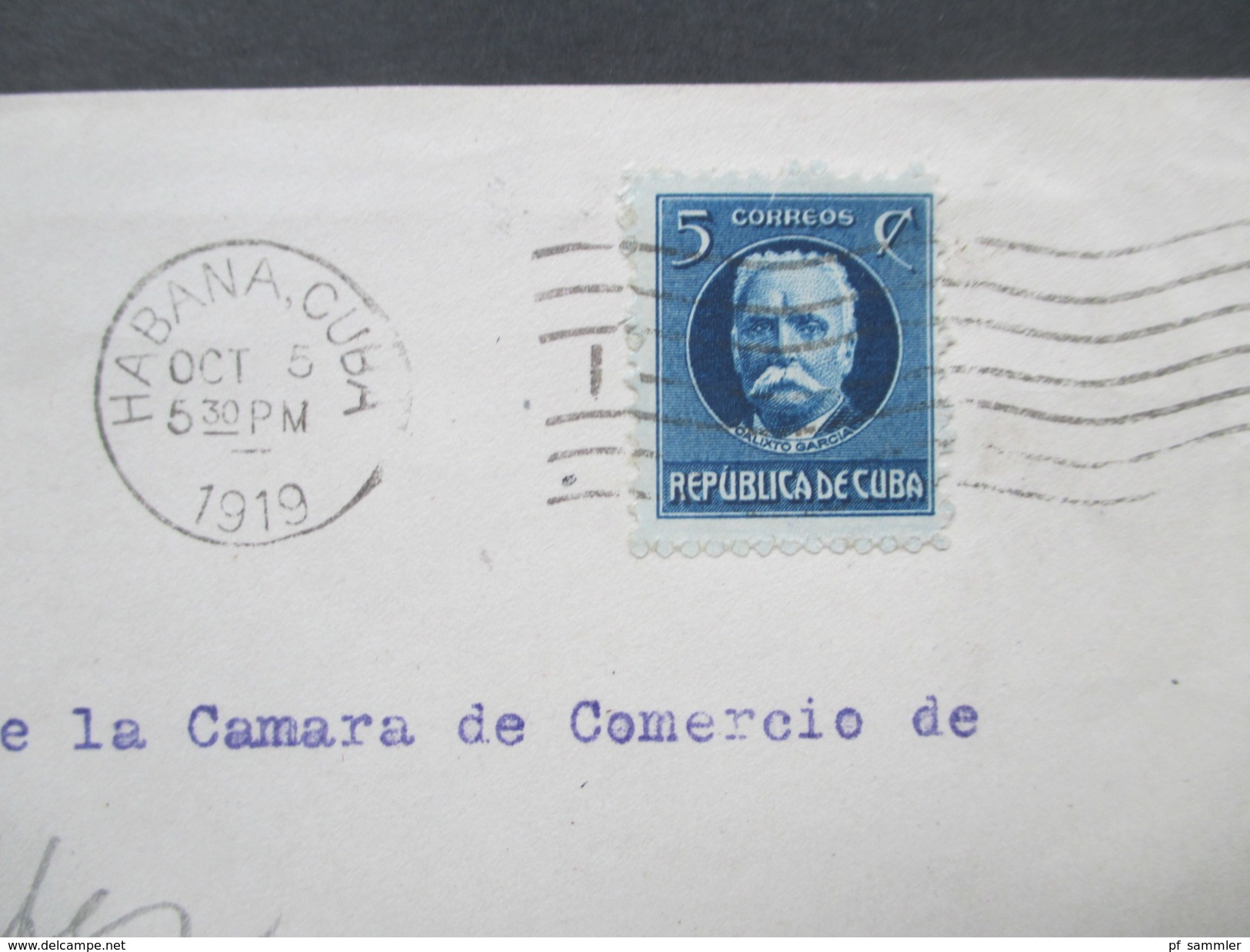 Cuba / Kuba 1919 Brief Nach Heidelberg. S.M. Timiraos Merceaderes Num. 37 Altos Habana Cuba - Lettres & Documents