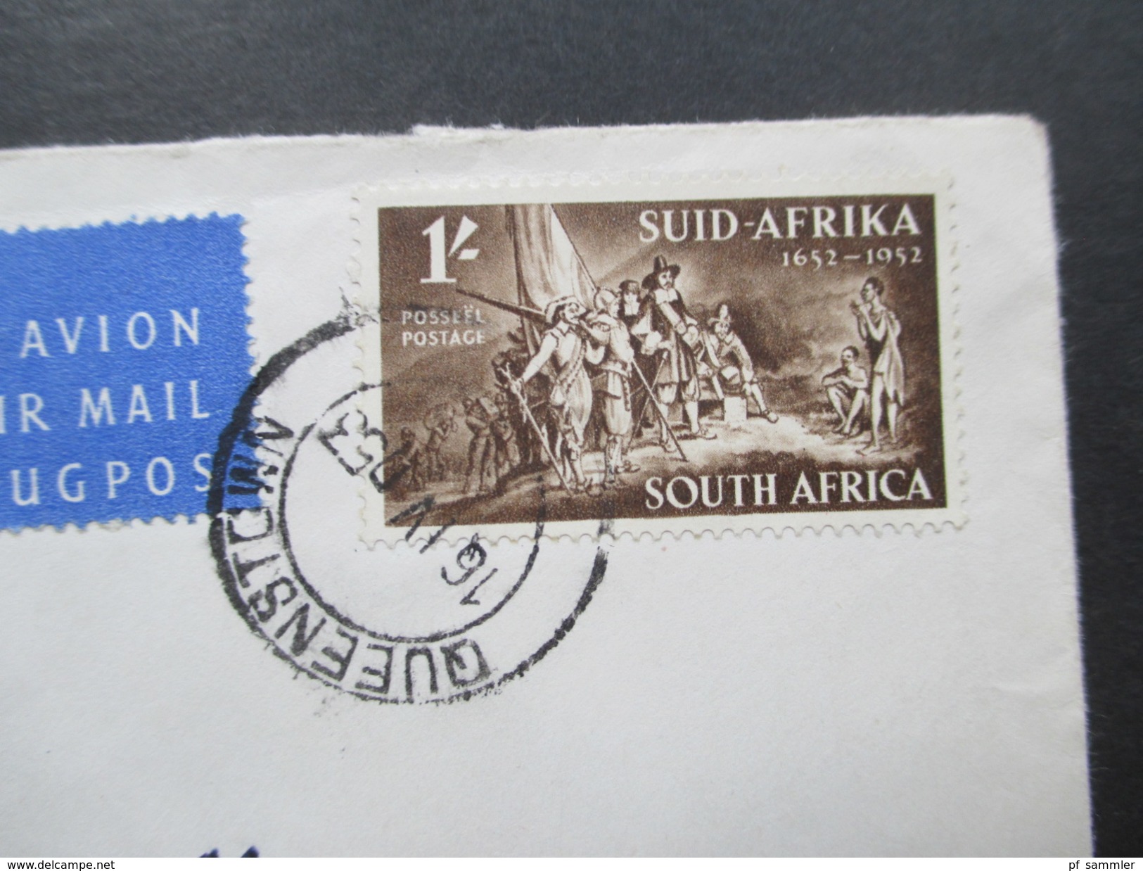 GB Kolonie Südafrika / South Africa 1953 Luftpostbrief Nach Bern Schweiz - Storia Postale