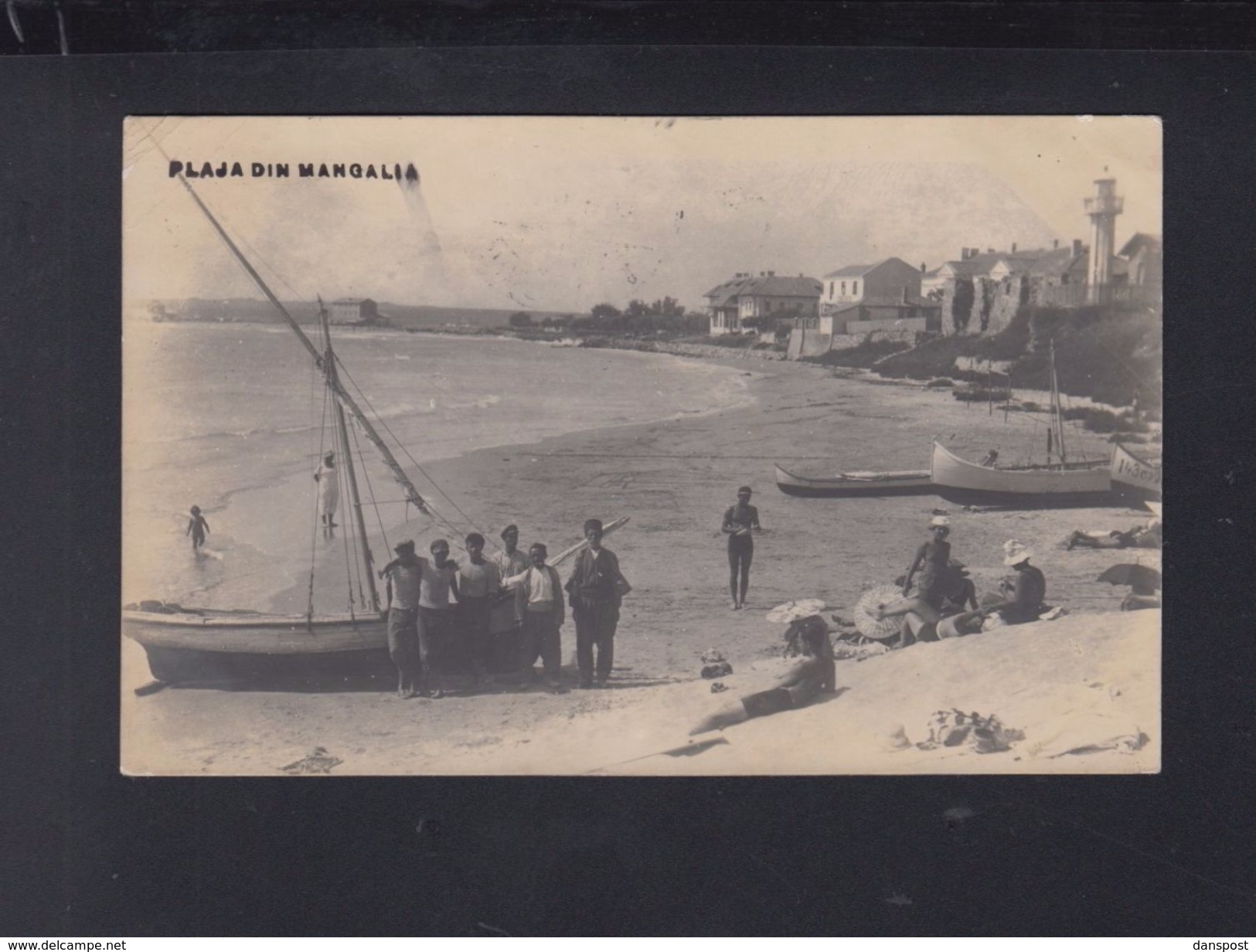 Romania PPC Plaja Din Mangalia 1931 - Roemenië