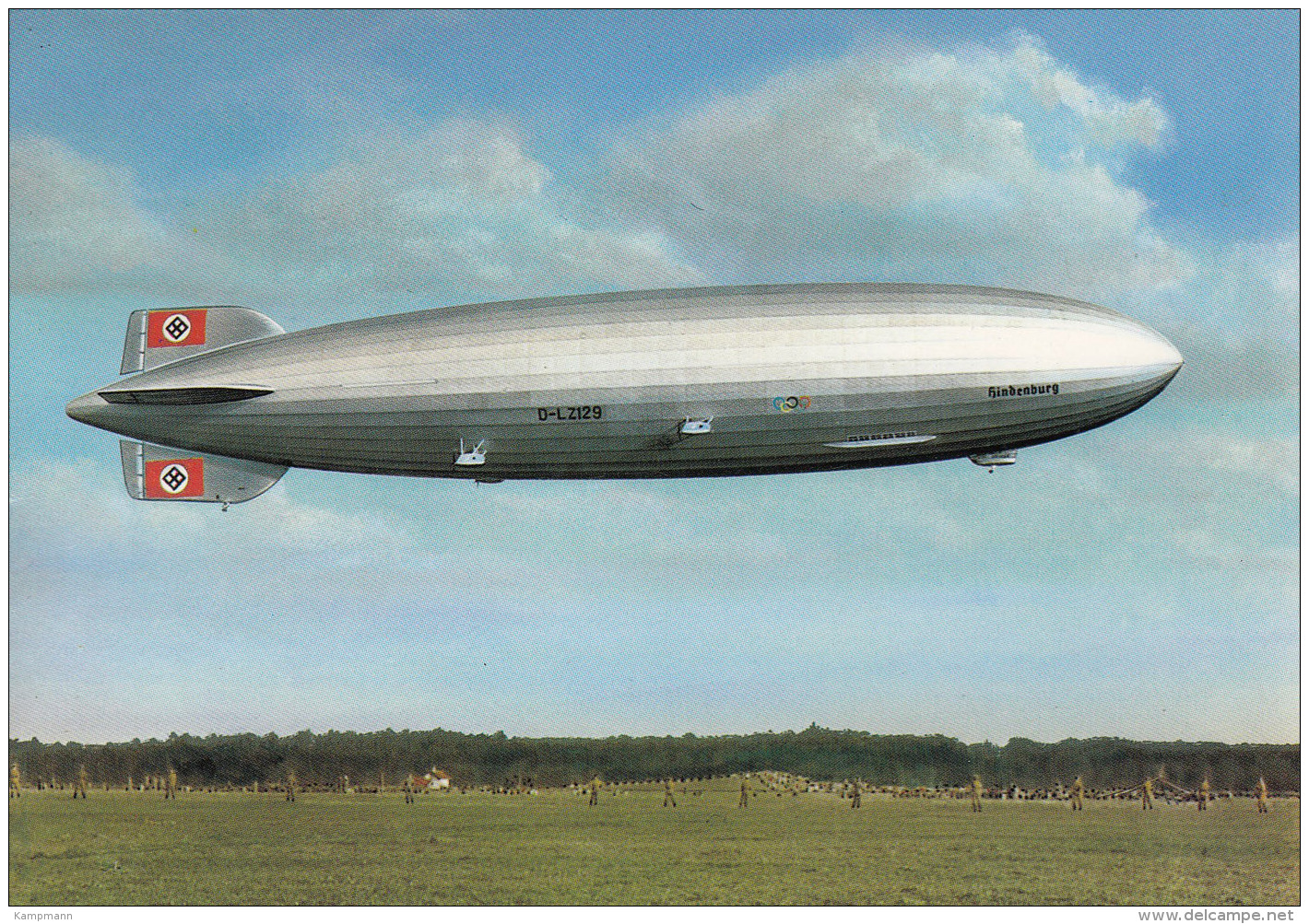 Luftschiff LZ 129 "Hindenburg",gelaufen - Dirigibili