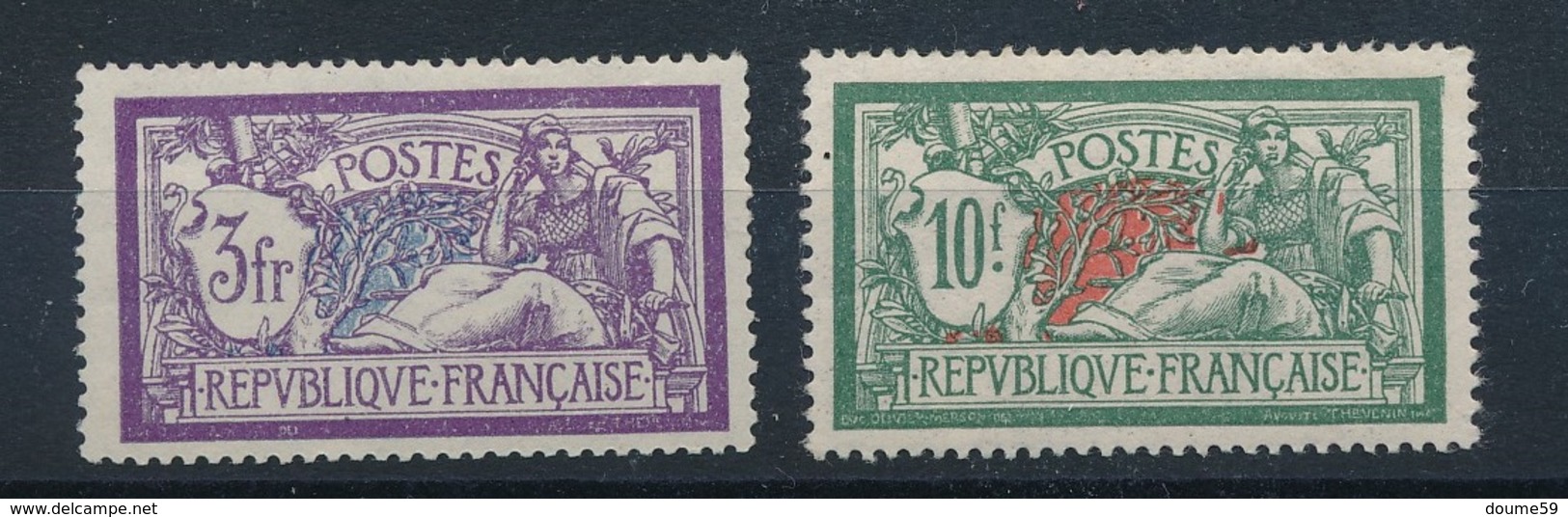 BM-308: FRANCE:   Lot  "MERSON" Avec N°206**-207** Bon Centrage - 1900-27 Merson