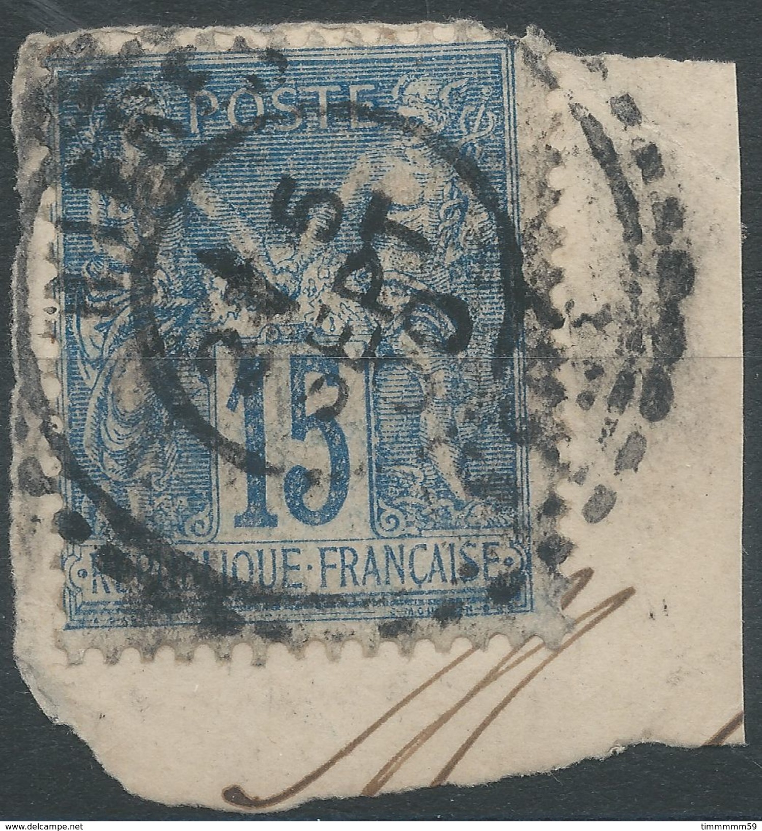 Lot N°38203  N°90, Oblit Cachet à Date Perlé De HIERES (Isere) - 1876-1898 Sage (Type II)