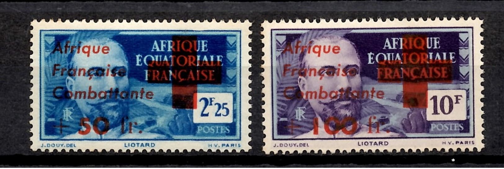 AEF France Libre Maury N° 169/170 Neufs ** MNH. TB. A Saisir! - Neufs