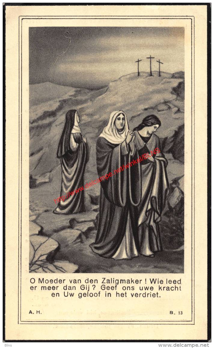 Zuster Agatha (1879 - 1940) Bidprentje - Images Religieuses