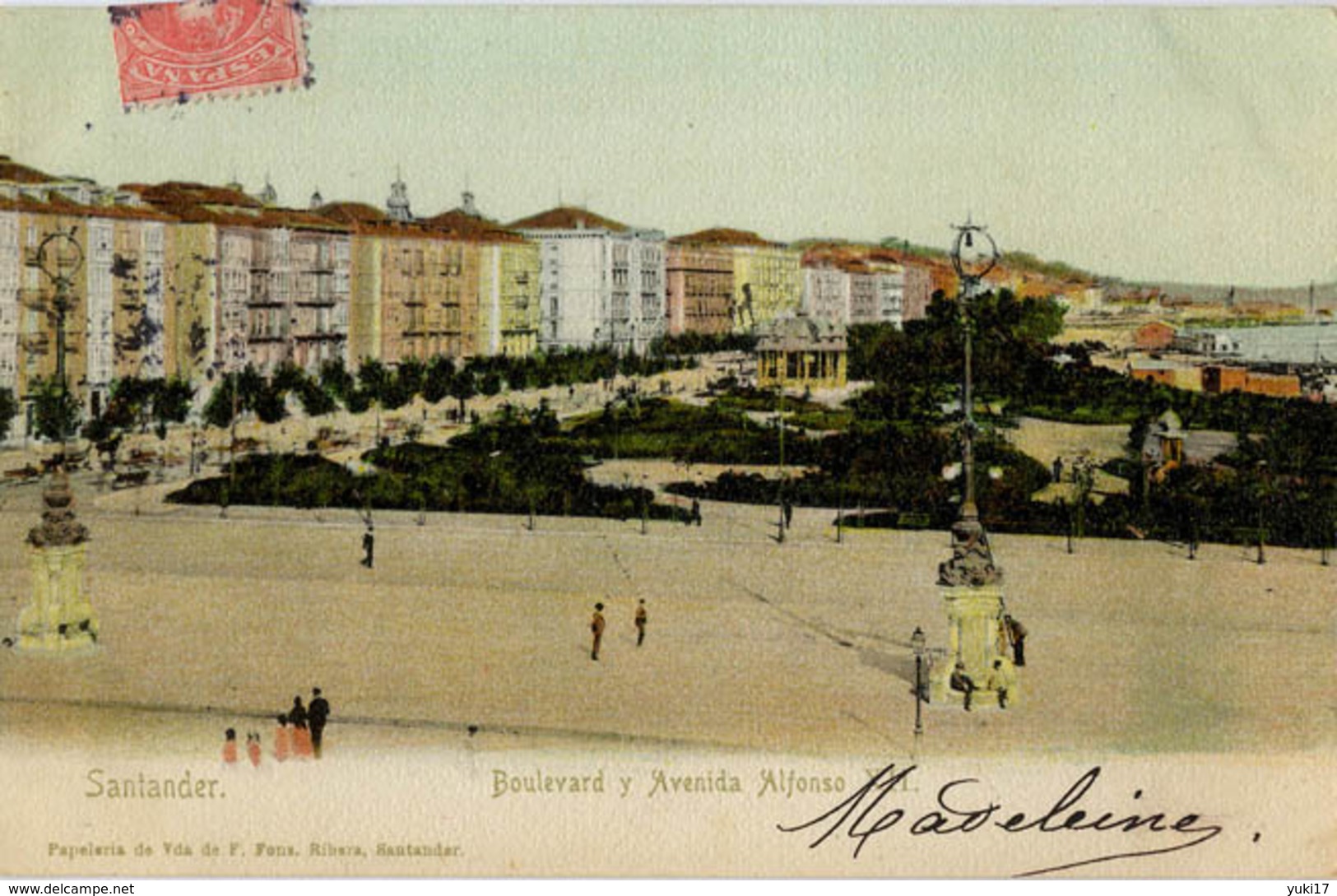 ESPAGNE SANTANDER BOULEVARD Y AVENIDA ALFONSO XII - Cantabria (Santander)