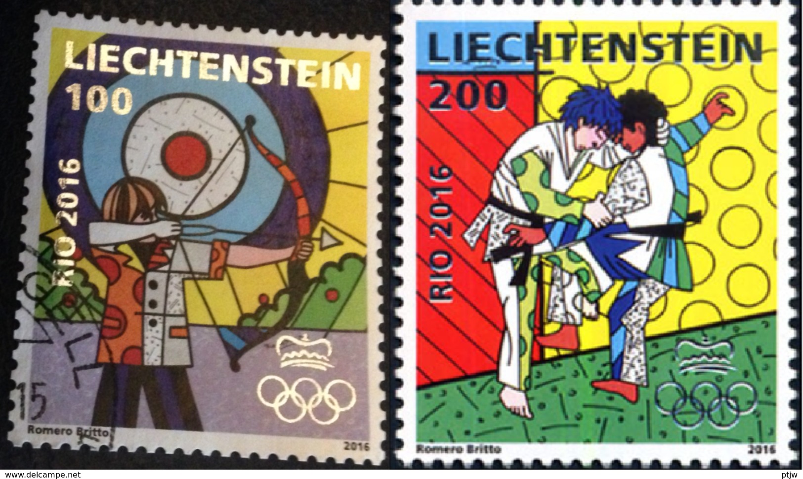 Stamp Of Liechtenstein 2016: Used Oblitere Sport Gestempelt Olympics Rio - Gebraucht