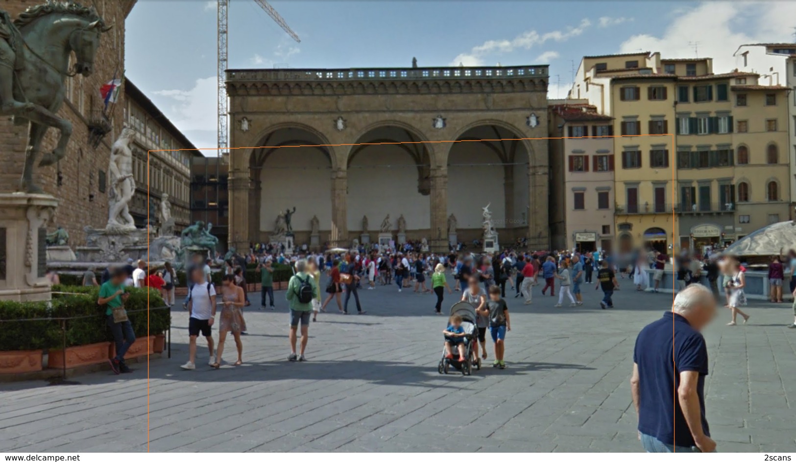 FIRENZE (FLORENCE) - Piazza Della Signoria - Loggia Dell'Orcagna - Celebrazioni Per La Festa Di Sant'Anna - CARTE-PHOTO - Firenze