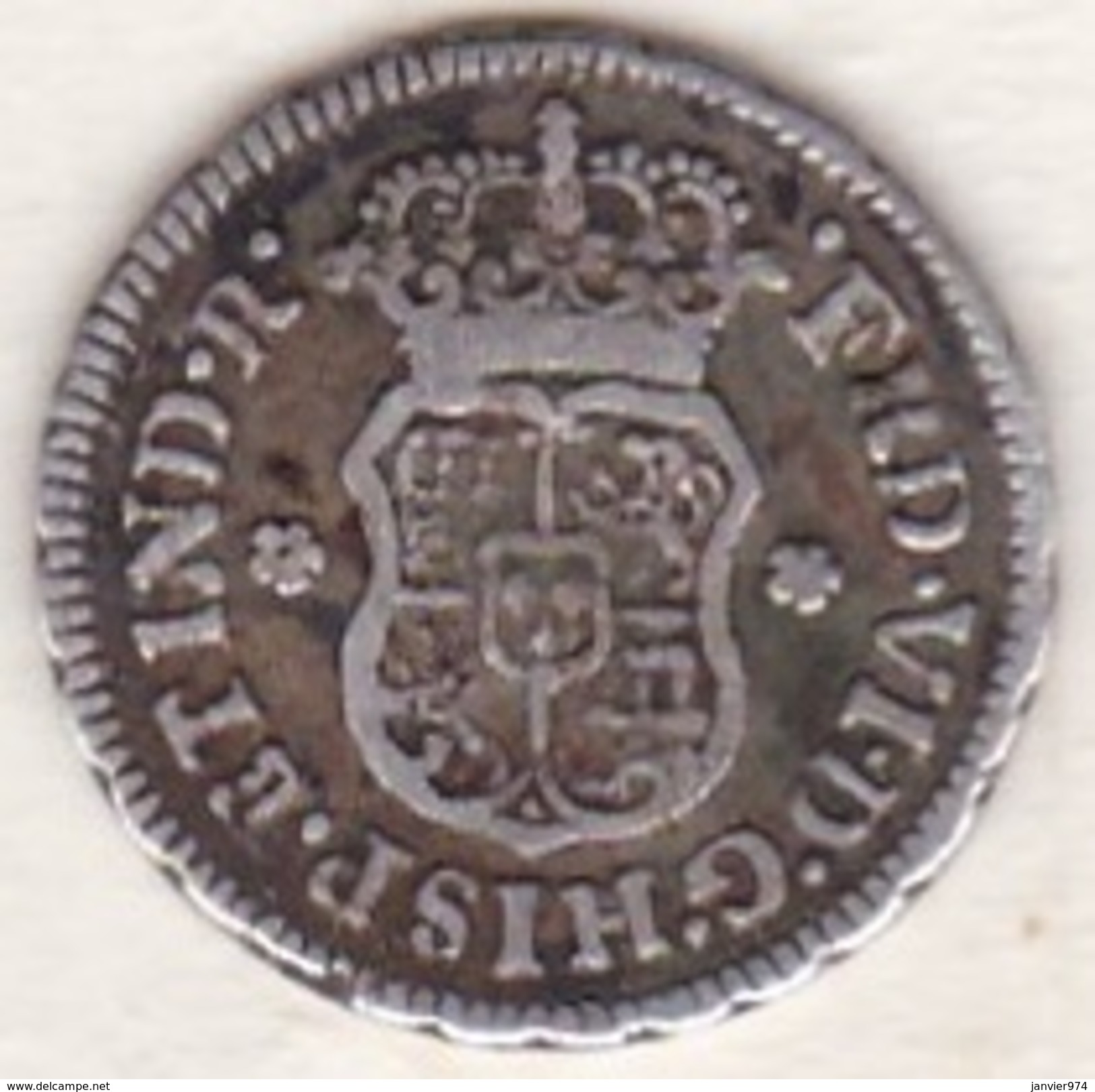 Mexico. 1/2 Real 1753 M, Mo. Ferdinand VI. KM# 67.1 , ARGENT - Mexique