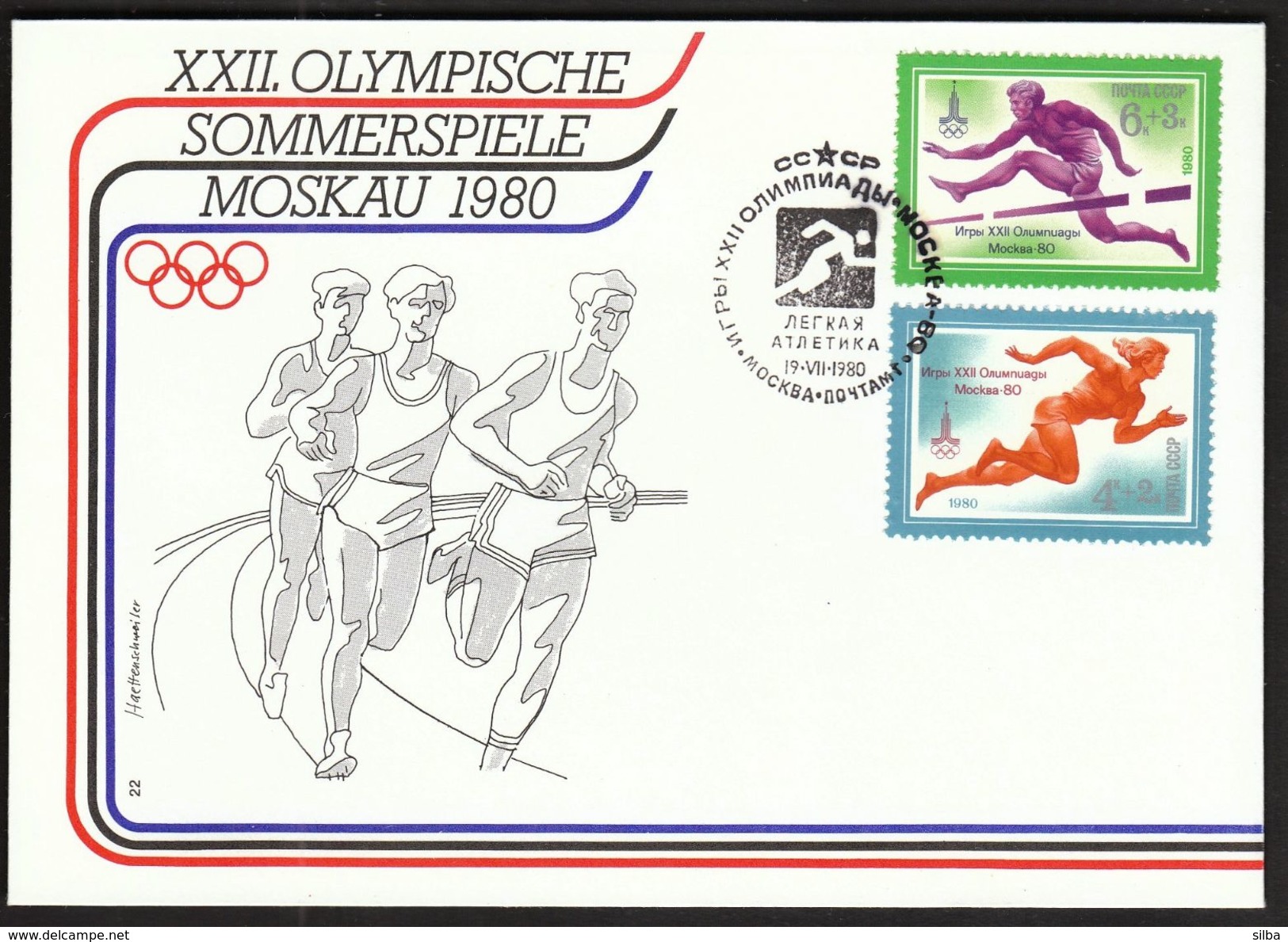 USSR 1980 / Olympic Games Moscow / Athletics - Estate 1980: Mosca