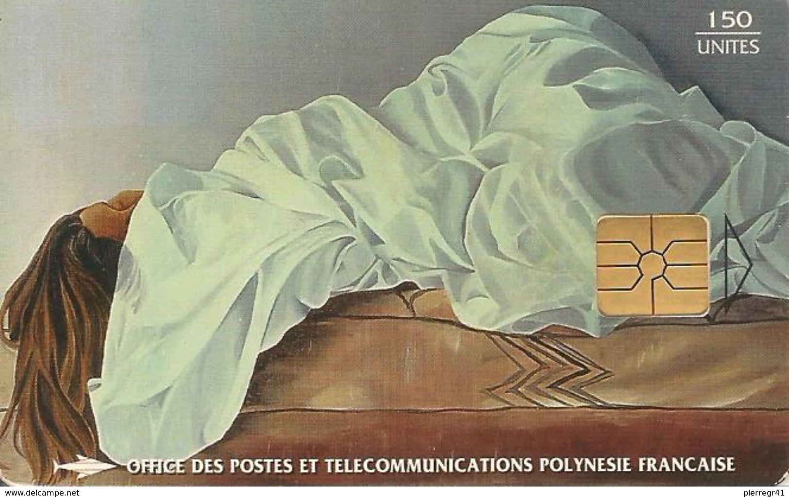 CARTE°-PUCE-POLYNESIE-PF-30-150U-GEMB-12/1994-LA FEMME ENSEVELIE-UTILIS E-TBE - French Polynesia