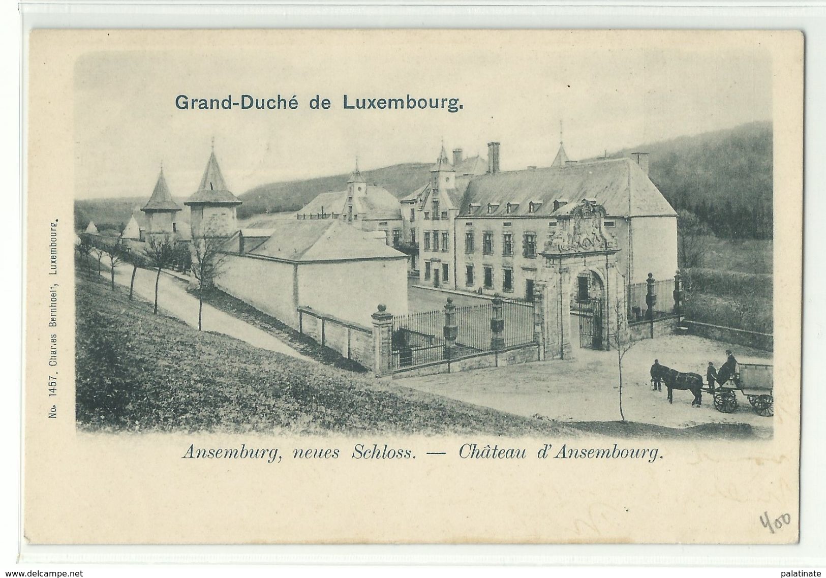 Ansemburg Neues Schloss Ansembourg Um 1900 - Sonstige & Ohne Zuordnung