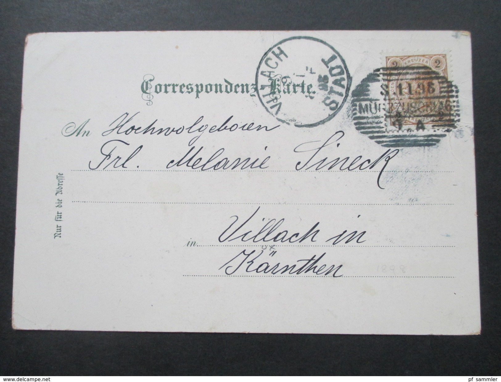 AK / Lithografie 1898 Gruss aus Mürzzuschlag. Mehrbildkarte Kurhaus / Schneealpe. Verlag v. M. Riegler. Strichstempel
