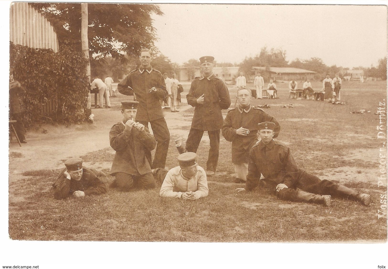 Truppenübungsplatz Altengrabow - Originalfoto - Voss Photograf Dörnitz - Soldaten, Truppen - Weltkrieg 1914-18 - War 1914-18