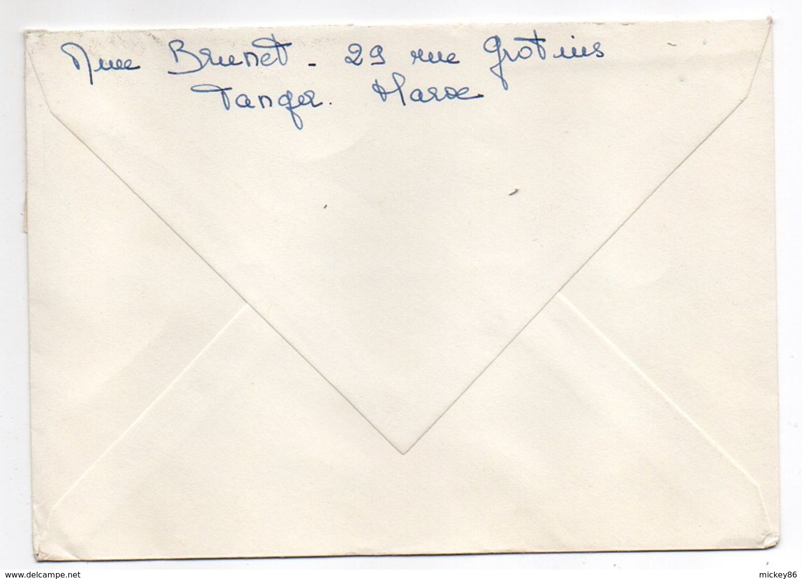 Maroc--lettre De TANGER  Pour BRUXELLES (Belgique)--timbres-cachet - Morocco (1956-...)