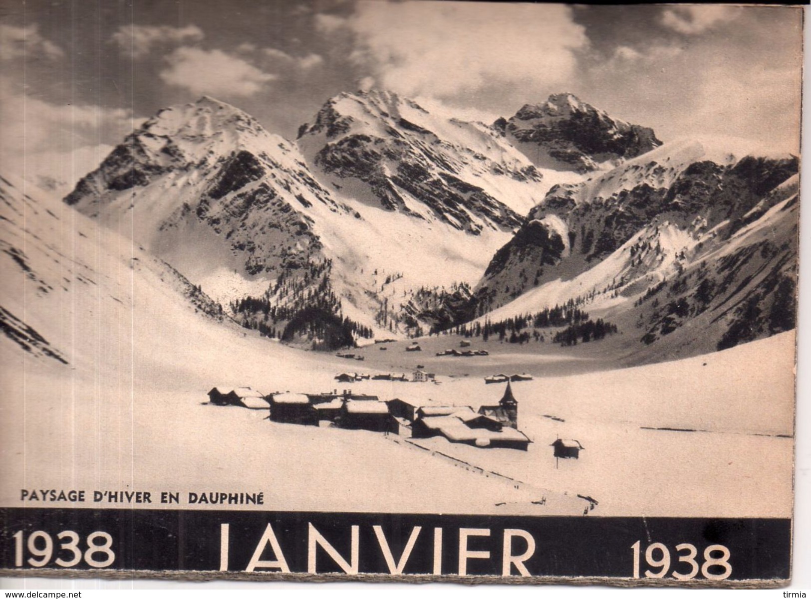 Calendriers 1938 - De Janvier à Décember - Grand Format : 1921-40