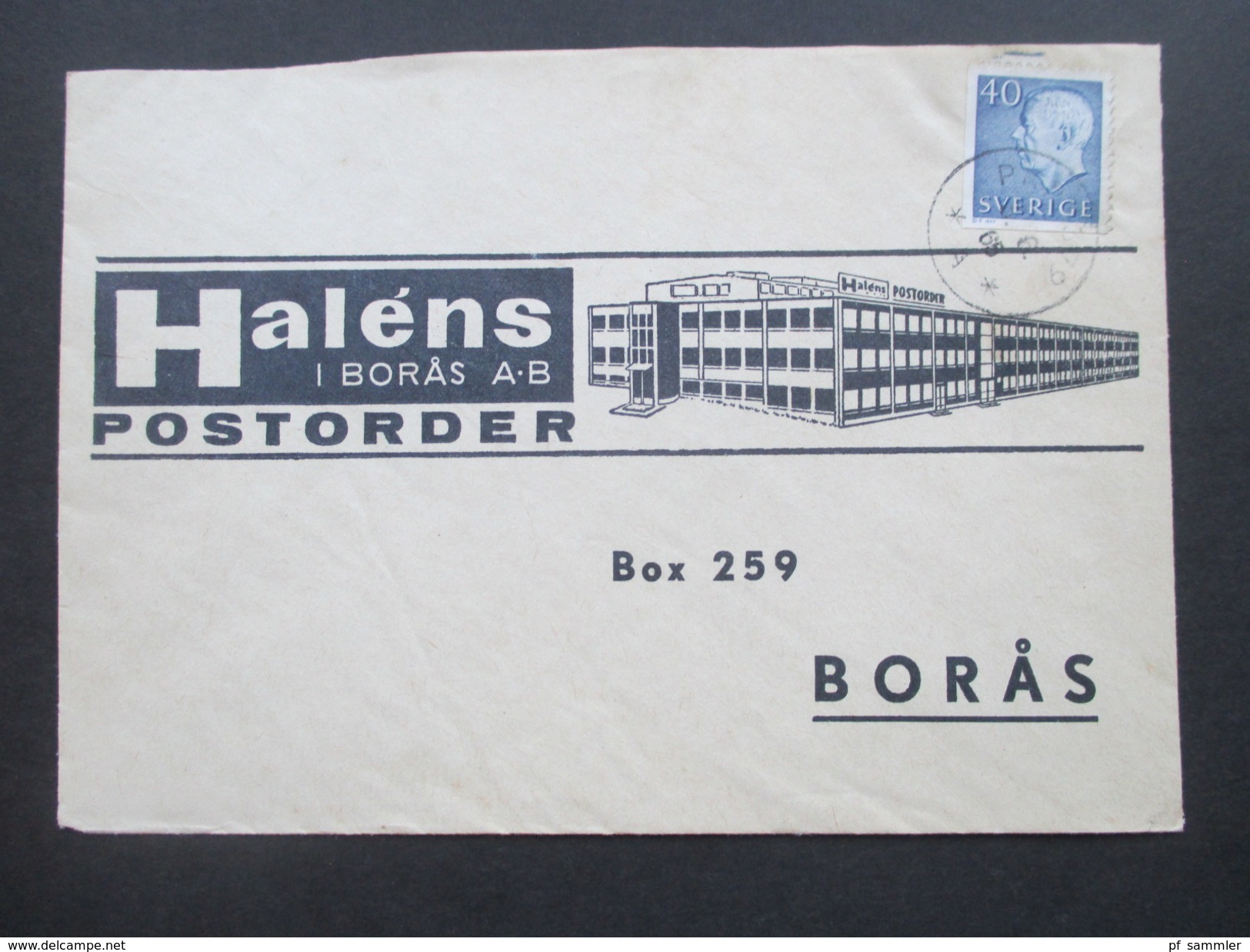 Schweden 1965 Firmenumschlag Halens Boras AB Postorder Box 259 Boras - Briefe U. Dokumente