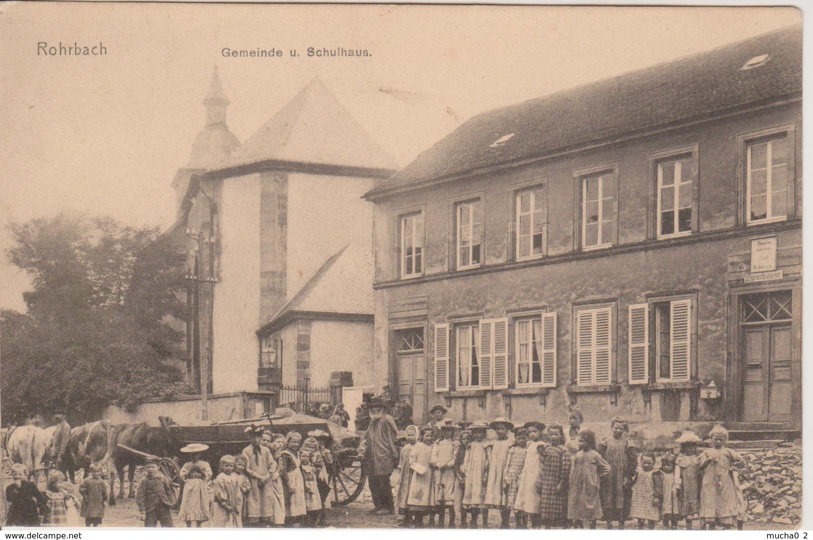 57 - ROHRBACH - NELS SANS NUMERO - GEMEINDE UND SCHULHAUS - TRES ANIMEE - Autres & Non Classés