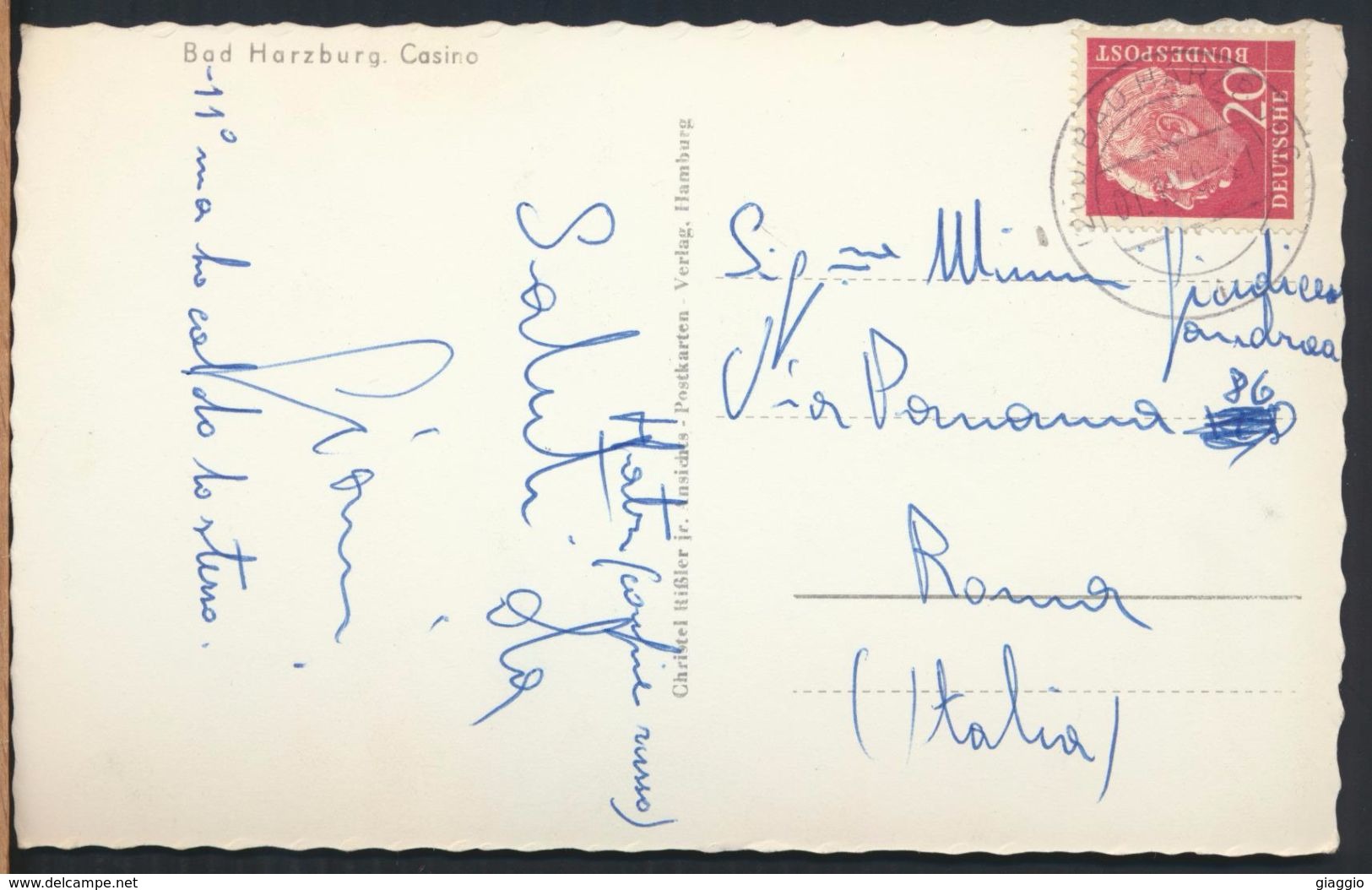 °°° 9008 - GERMANY - BAD HARZBURG - CASINO - 1959 With Stamps °°° - Bad Harzburg