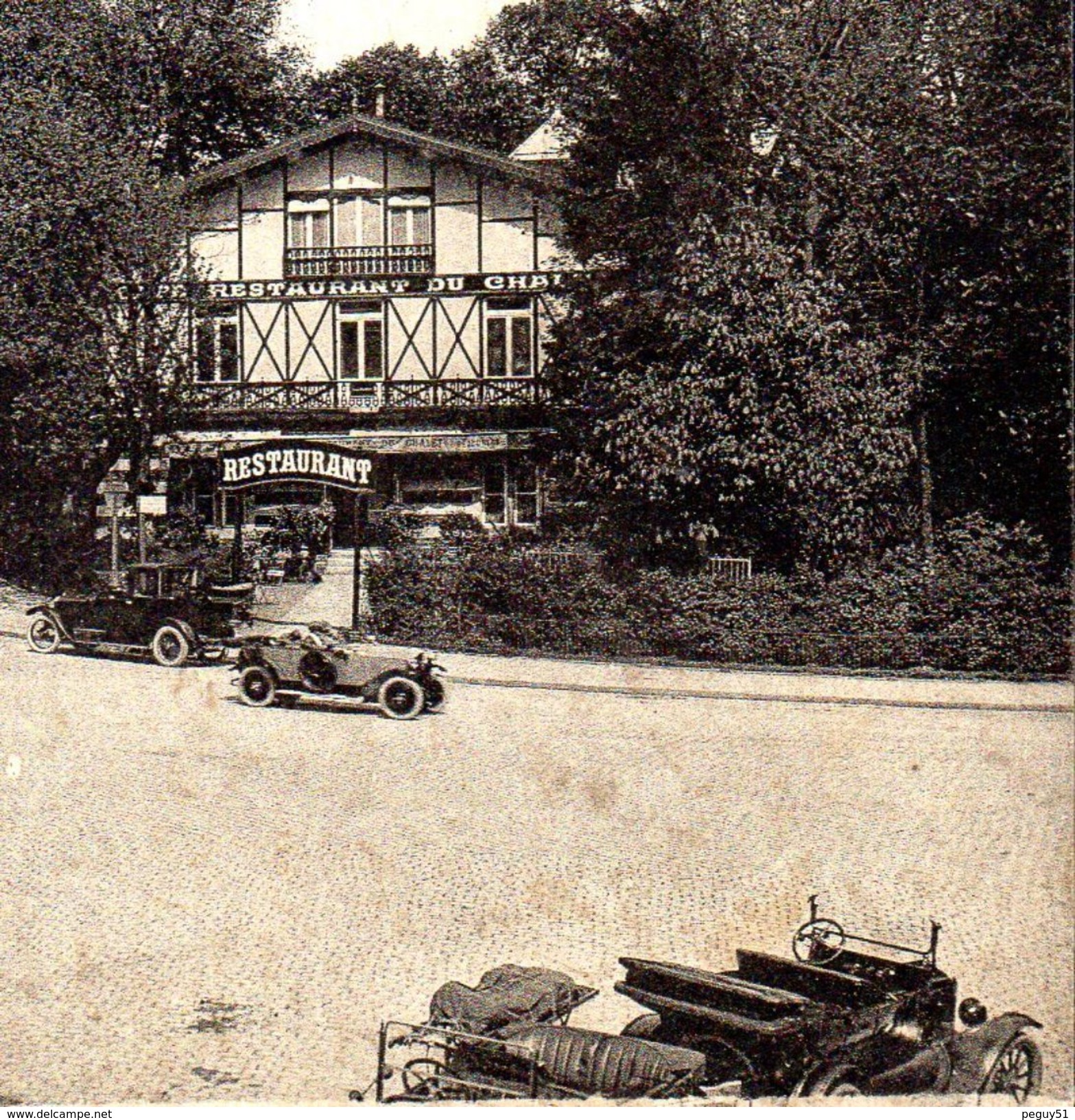 60. Senlis. Avenue Du Maréchal Foch. Restaurant Du Chalet. Belles Voitures Anciennes. 1925 - Senlis