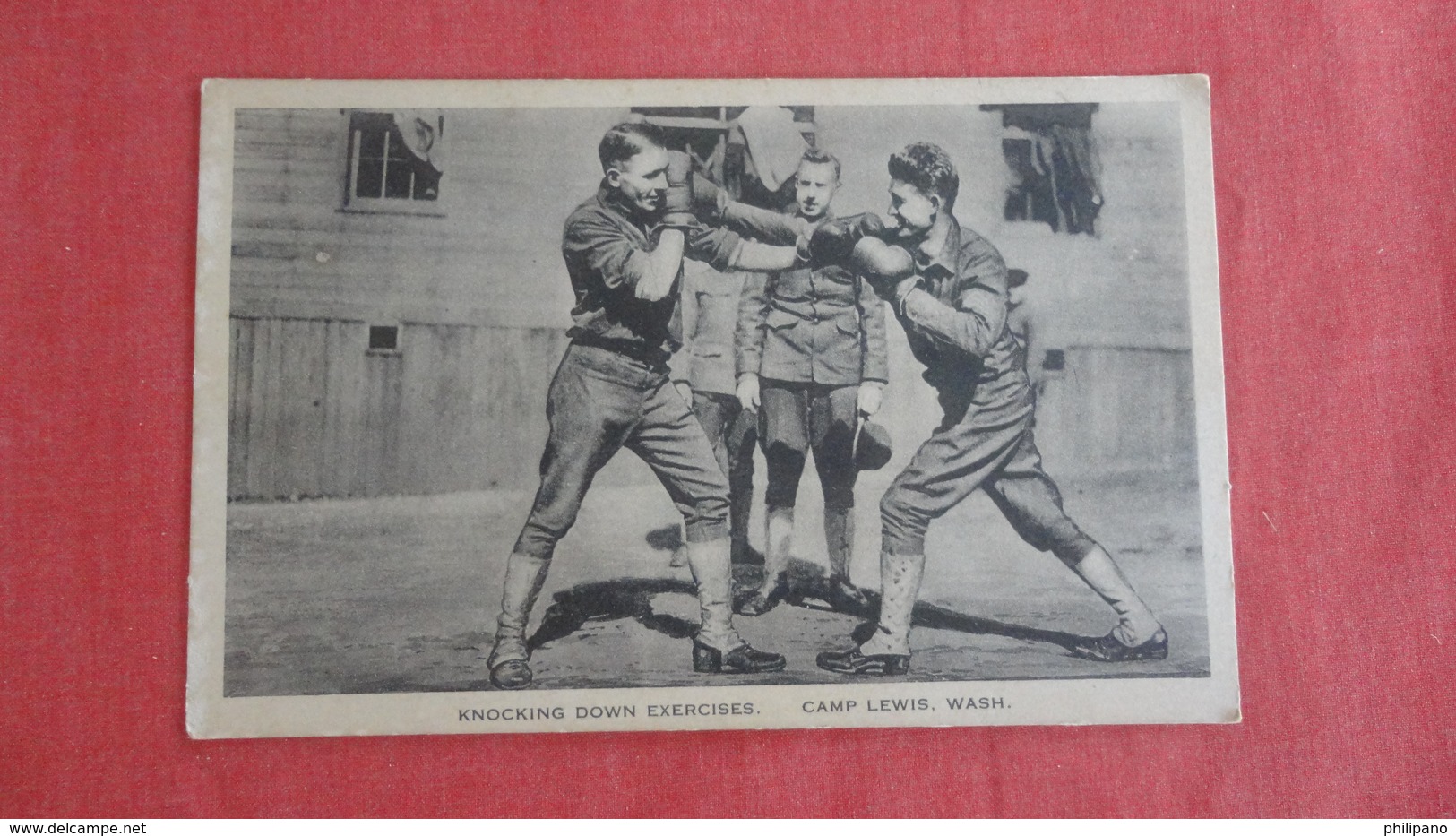 Boxing Military  Knocking Down Exercises   Camp Lewis Wash  Ref 2713 - Boxing