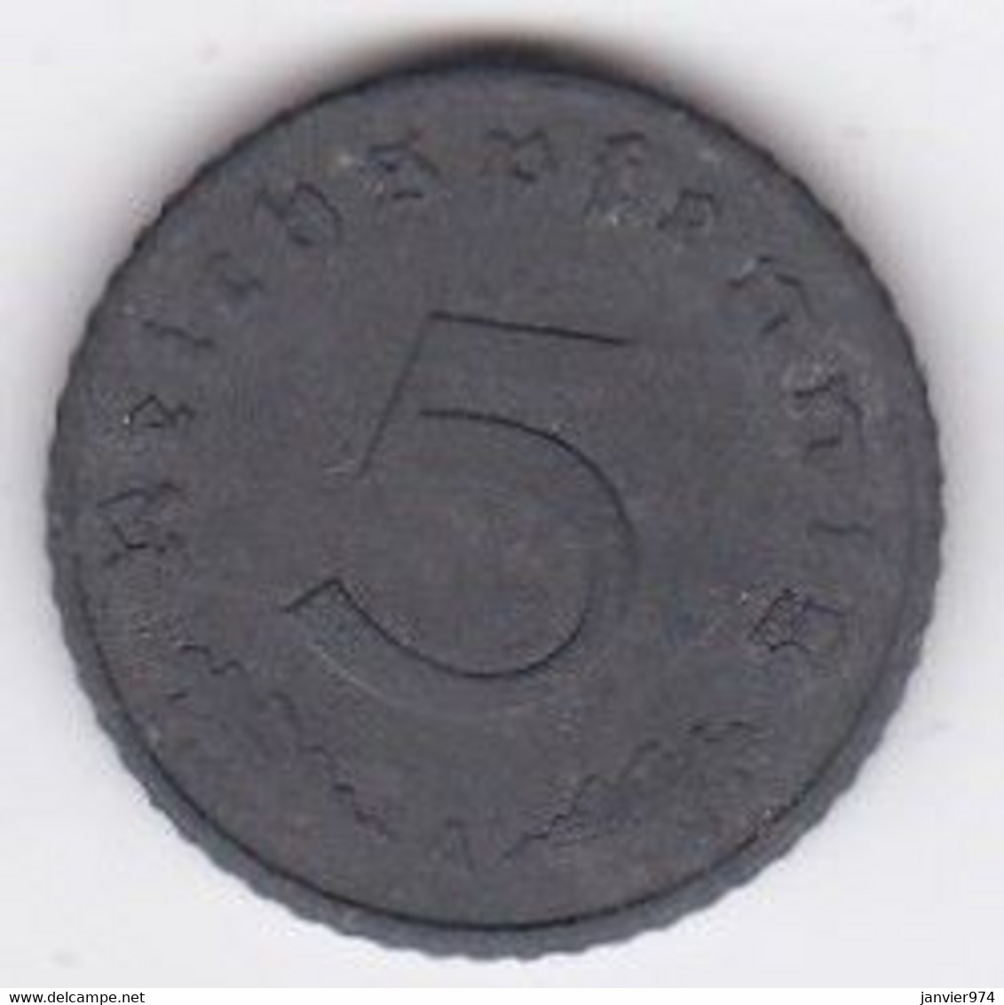 5 Reichspfennig 1942 A BERLIN  En Zinc - 5 Reichspfennig